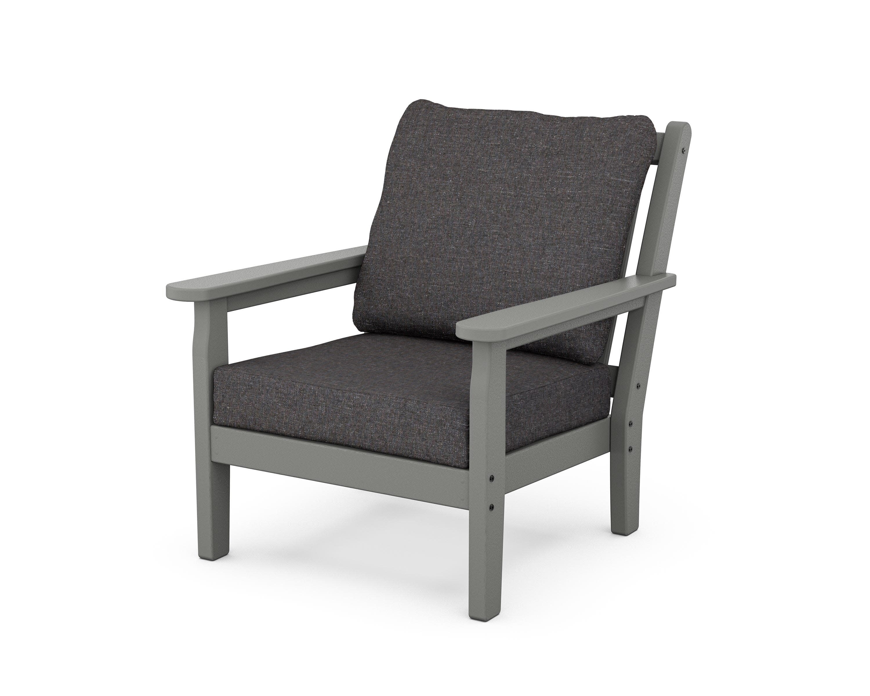 Chippendale Deep Seating Chair in Slate Grey / Ash Charcoal