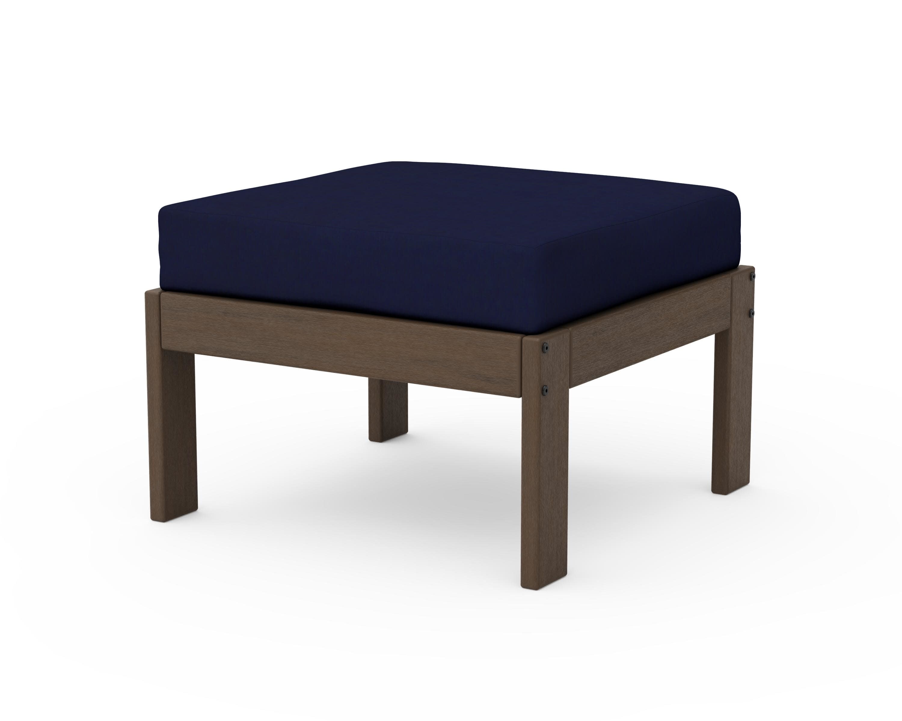 Vineyard Modular Ottoman in Kona / Navy