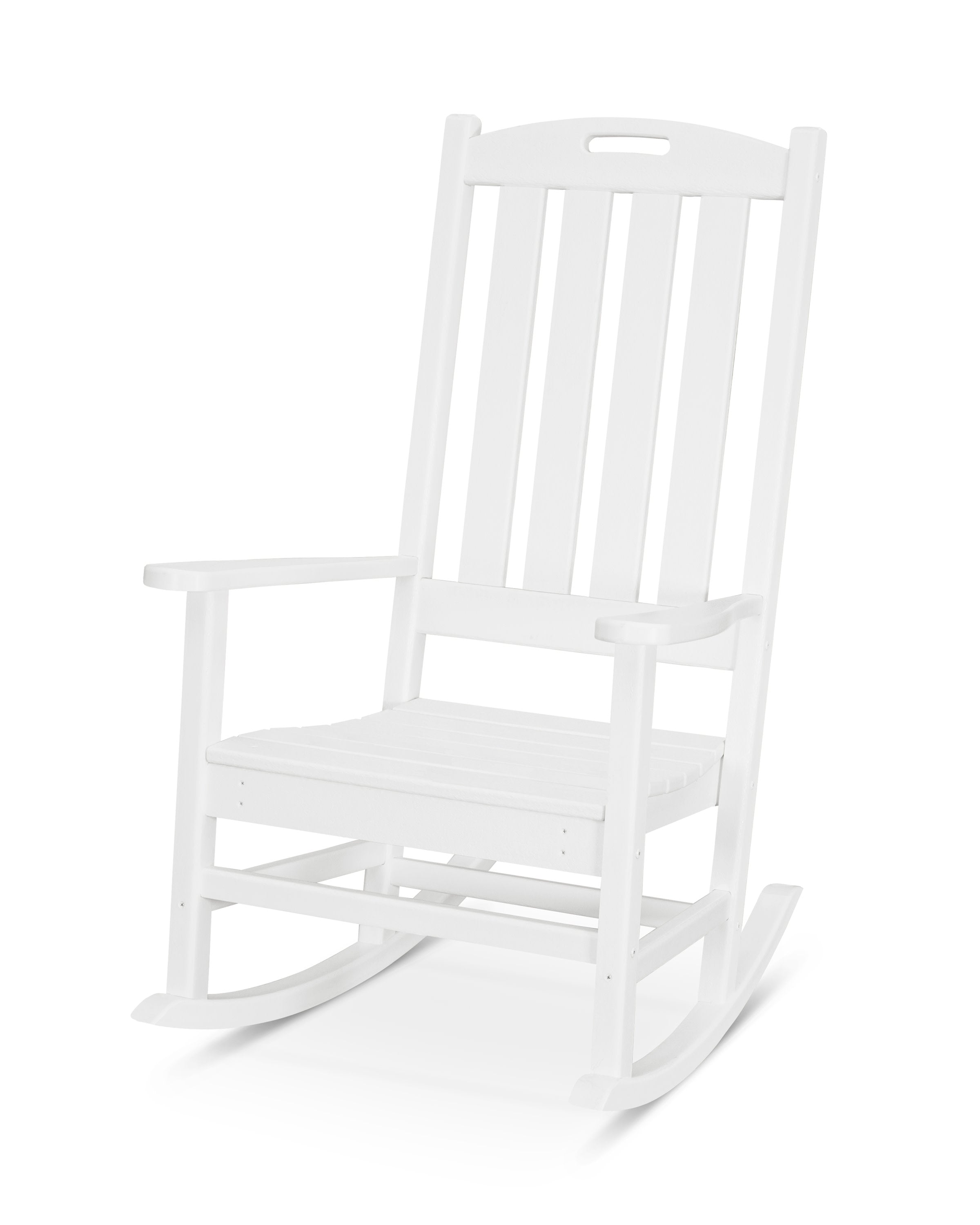 Nautical Porch Rocking Chair in White