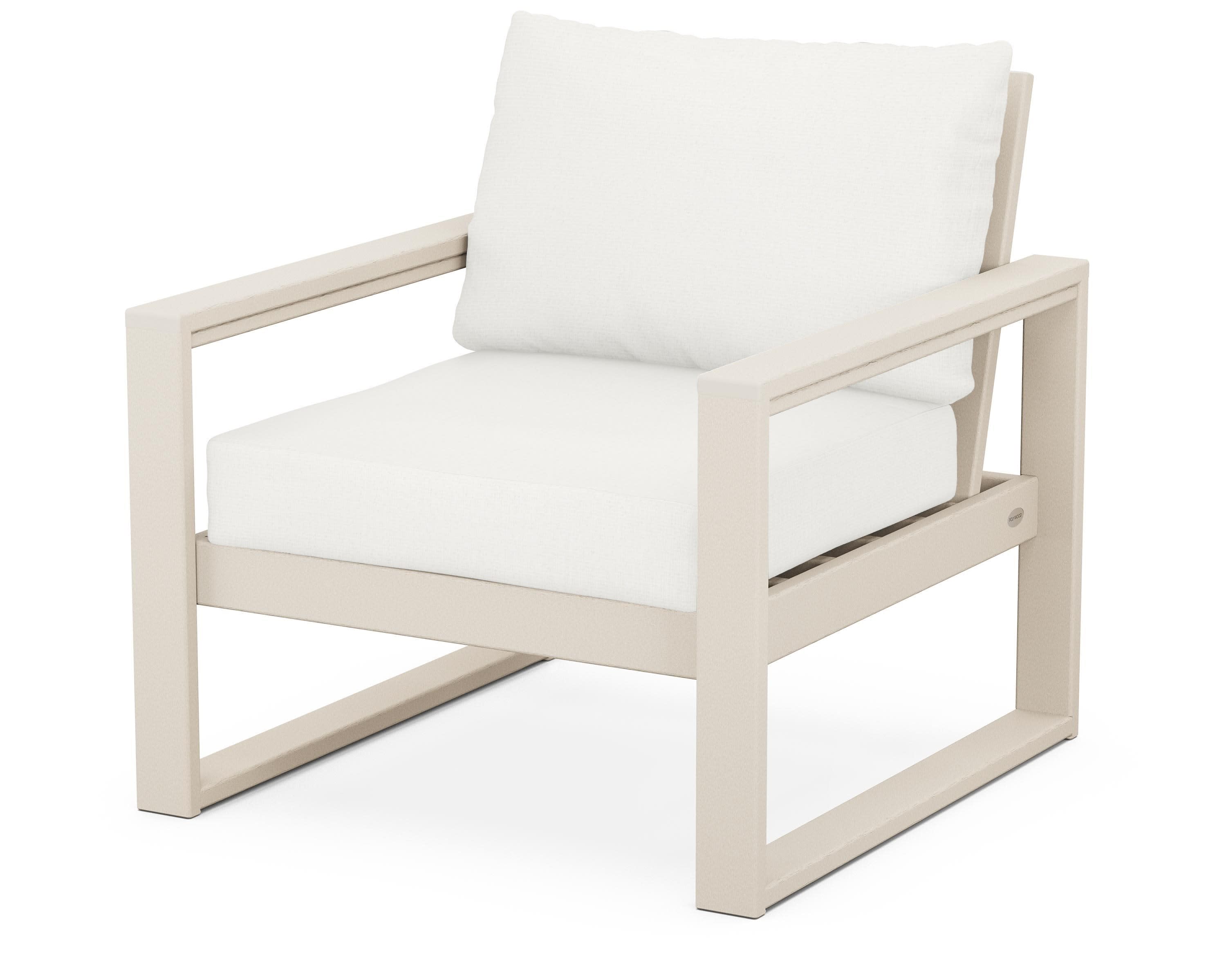 EDGE Club Chair in Sand / Natural Linen