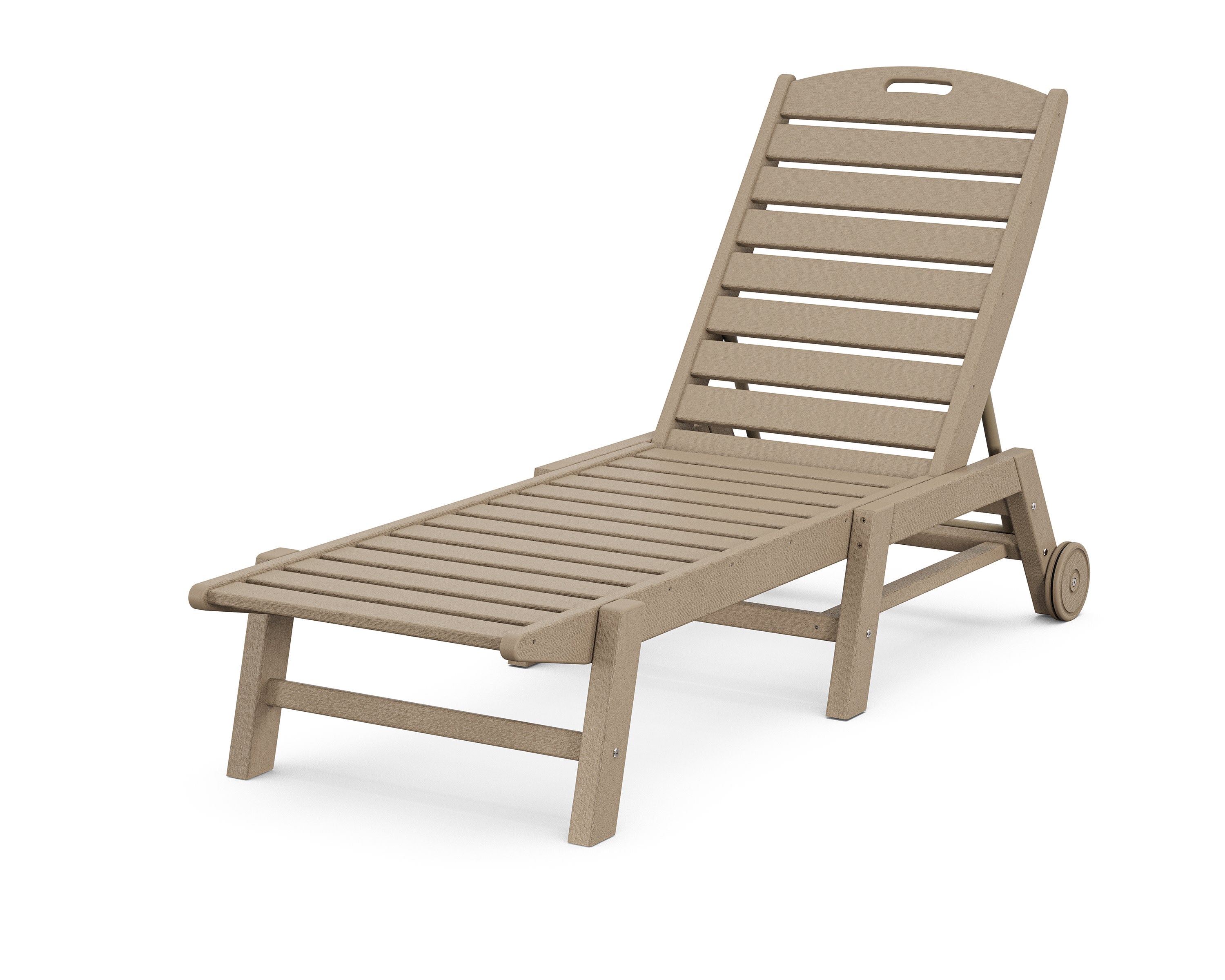 Nautical Chaise with Wheels in Vintage Sahara