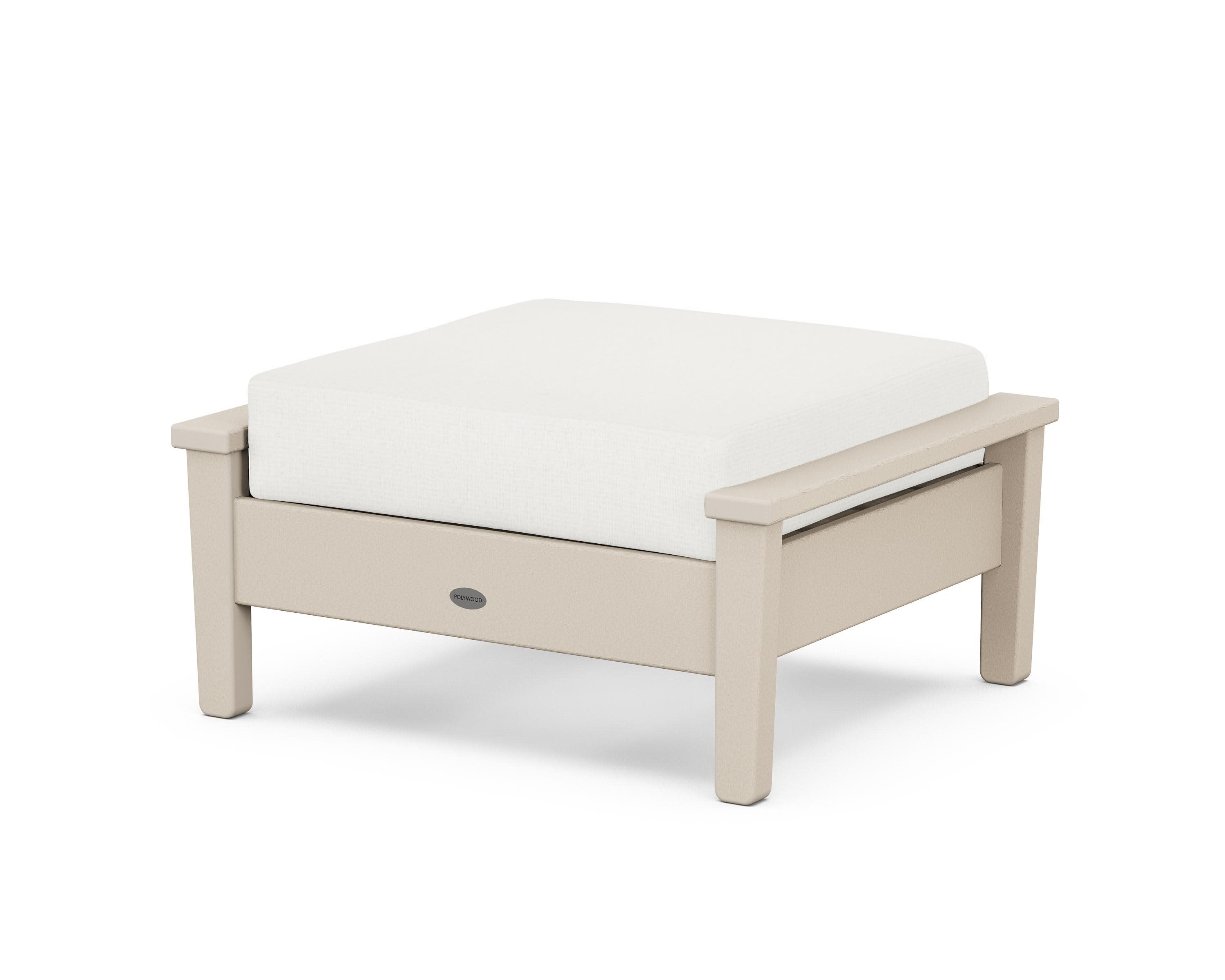 Prescott Deep Seating Ottoman in Sand / Natural Linen