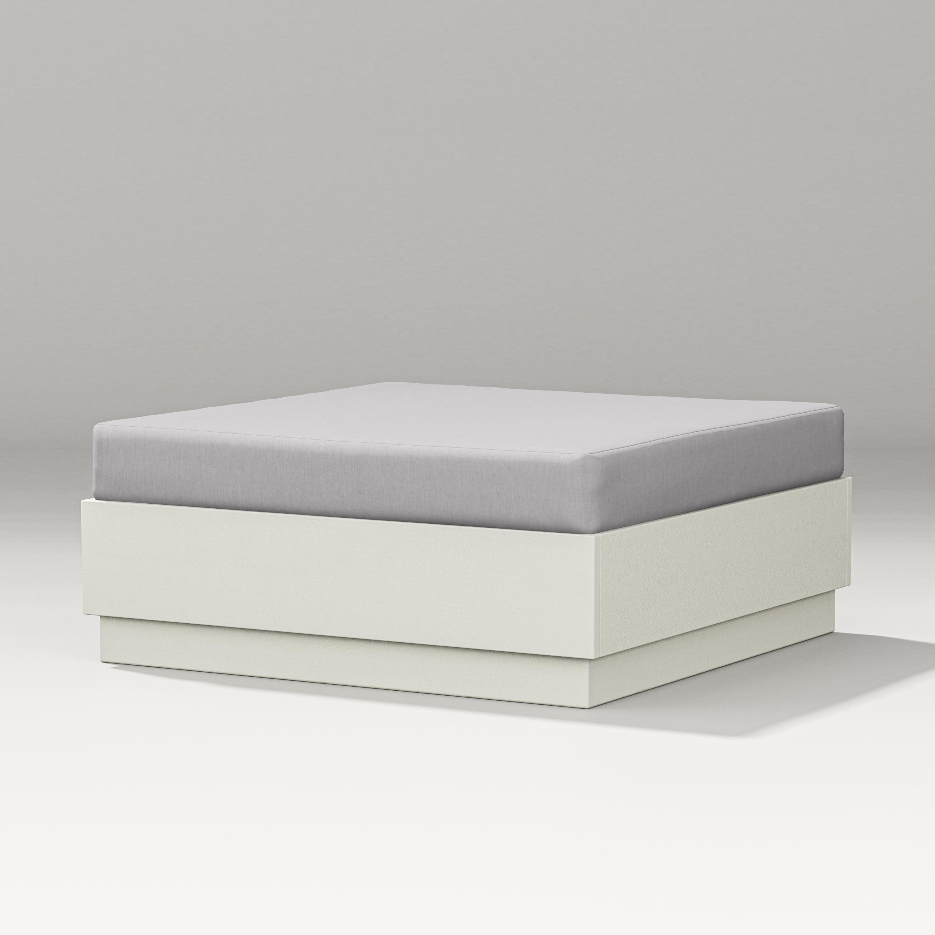 Elevate Lounge Ottoman in Vintage White / Granite