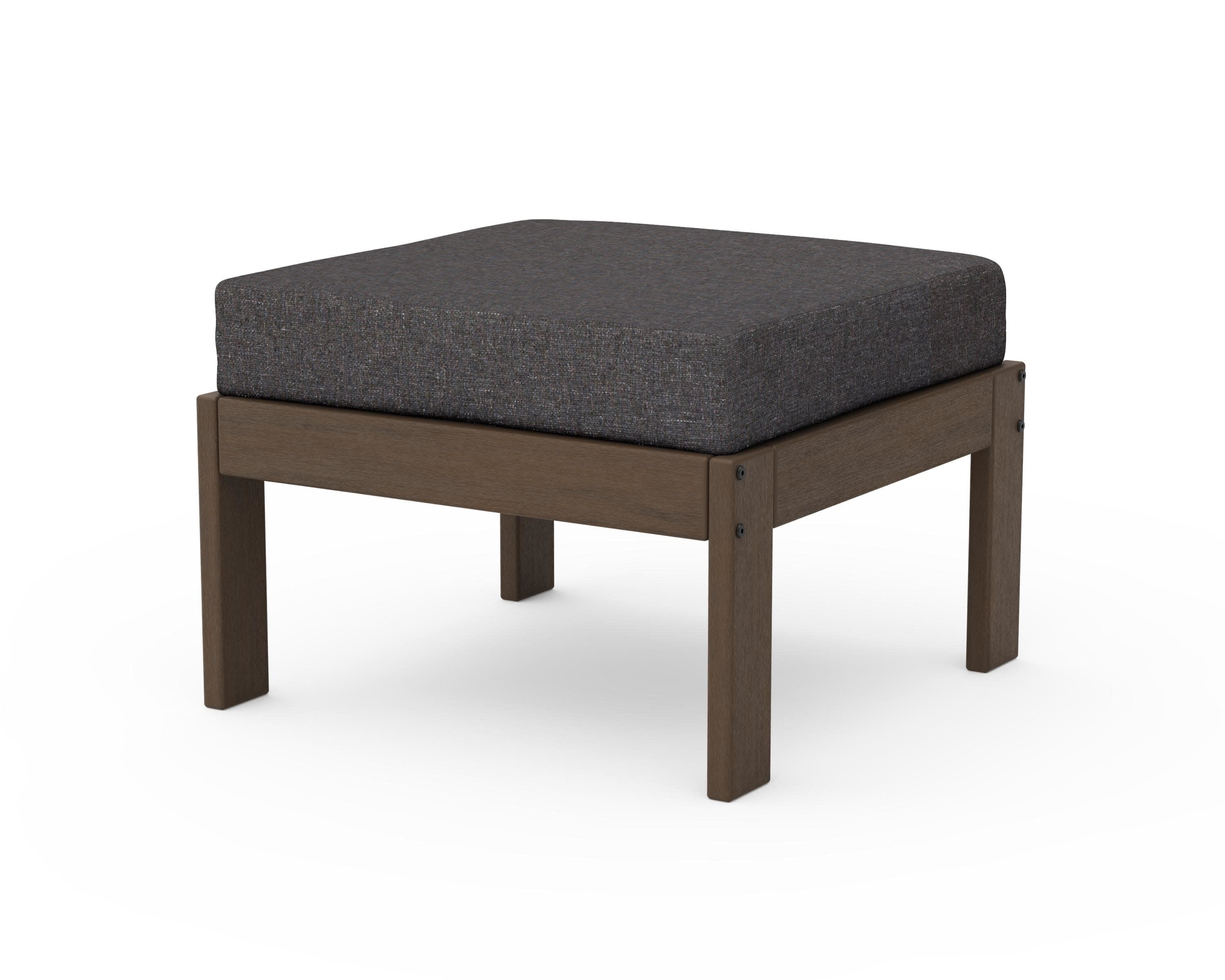 Vineyard Modular Ottoman in Kona / Ash Charcoal