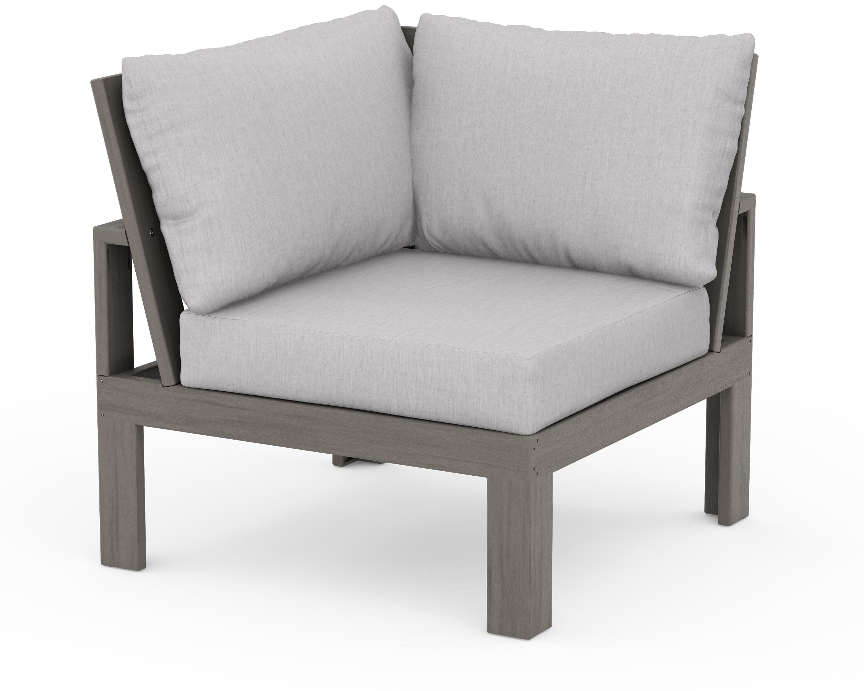 Modular Corner Chair in Driftwood / Granite