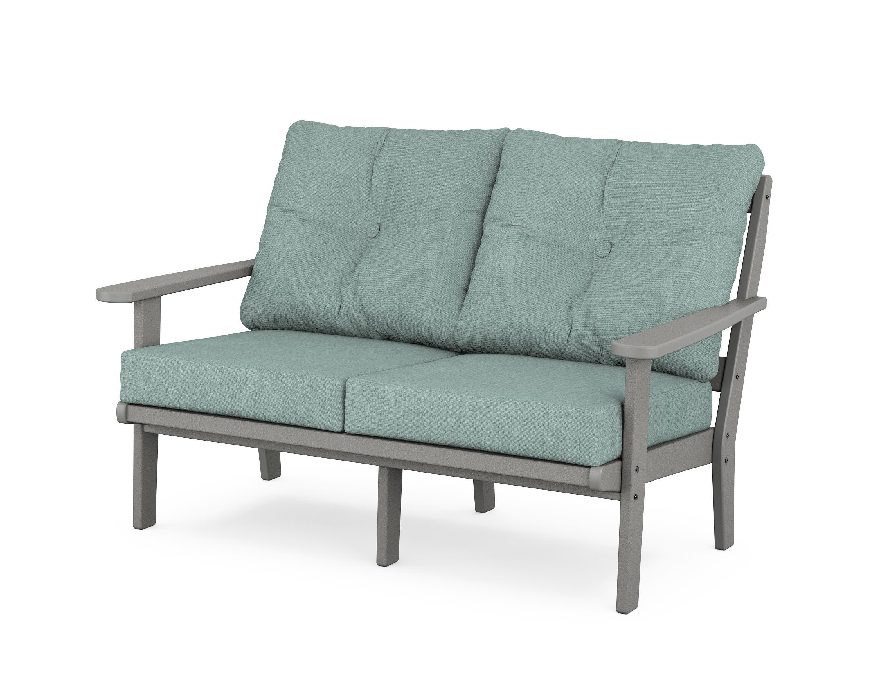 Mission Deep SeatingLoveseat in Slate Grey / Glacier Spa