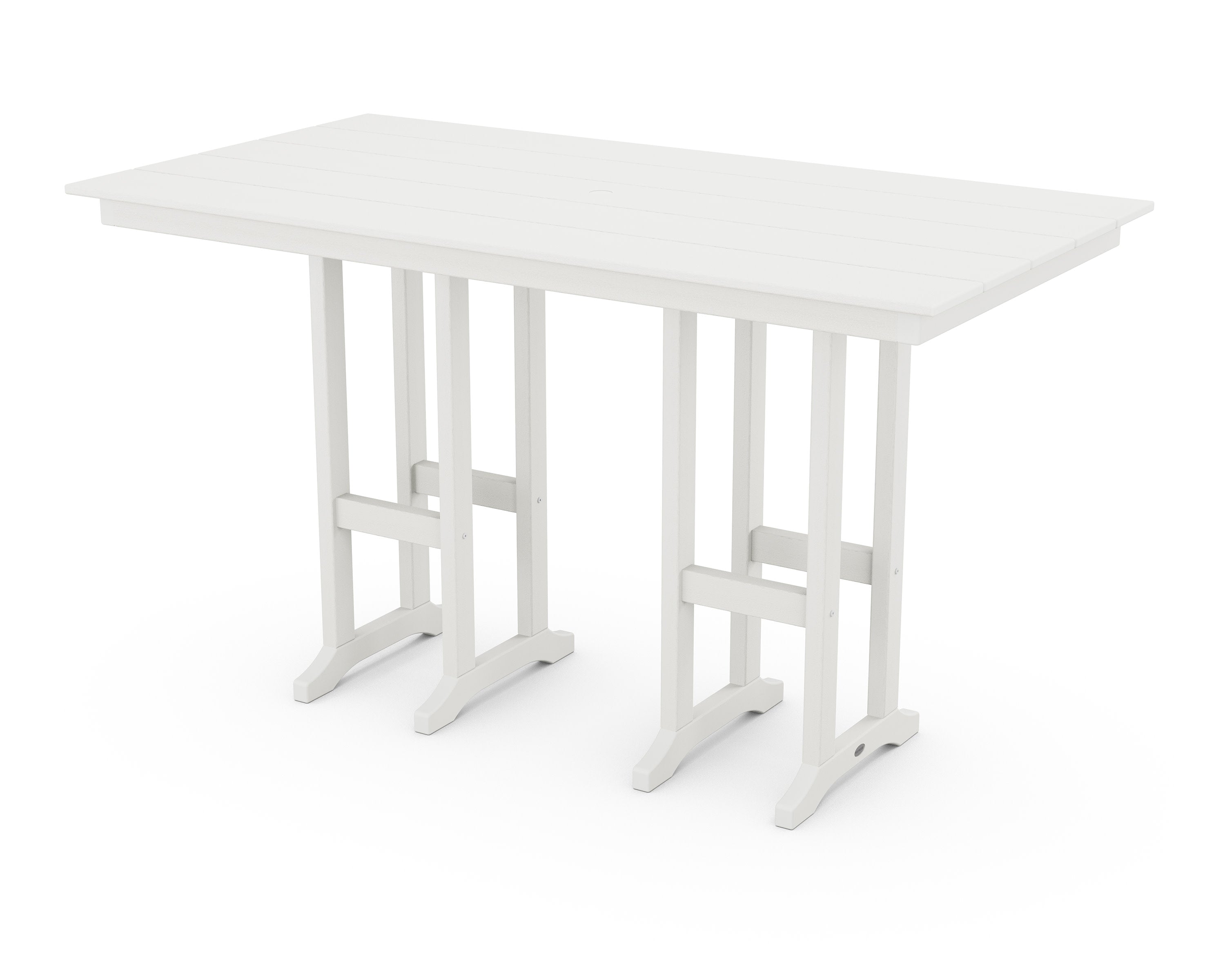 Farmhouse 37" x 72" Bar Table in Vintage White