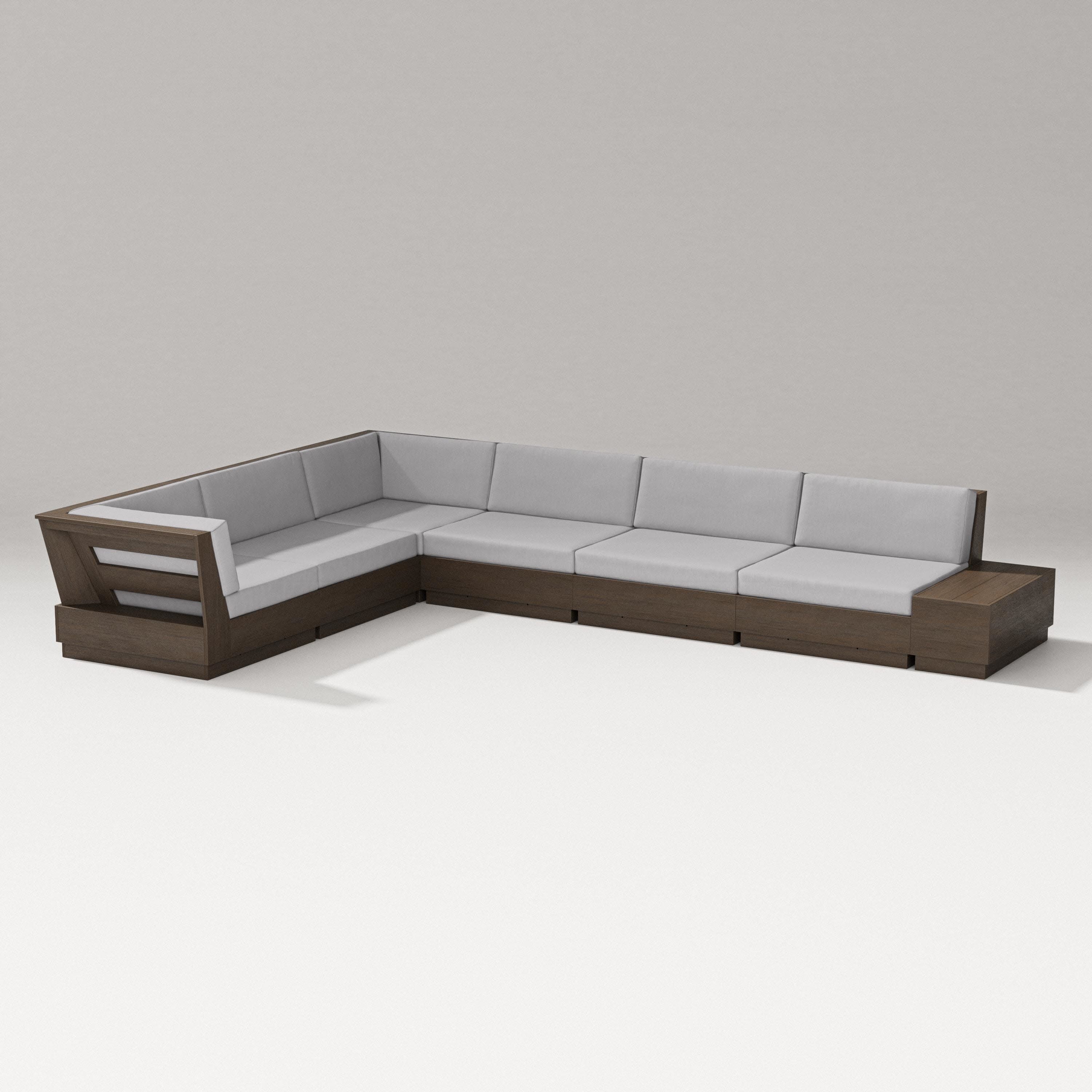 Elevate 7-Piece Corner Sectional in Kona / Granite