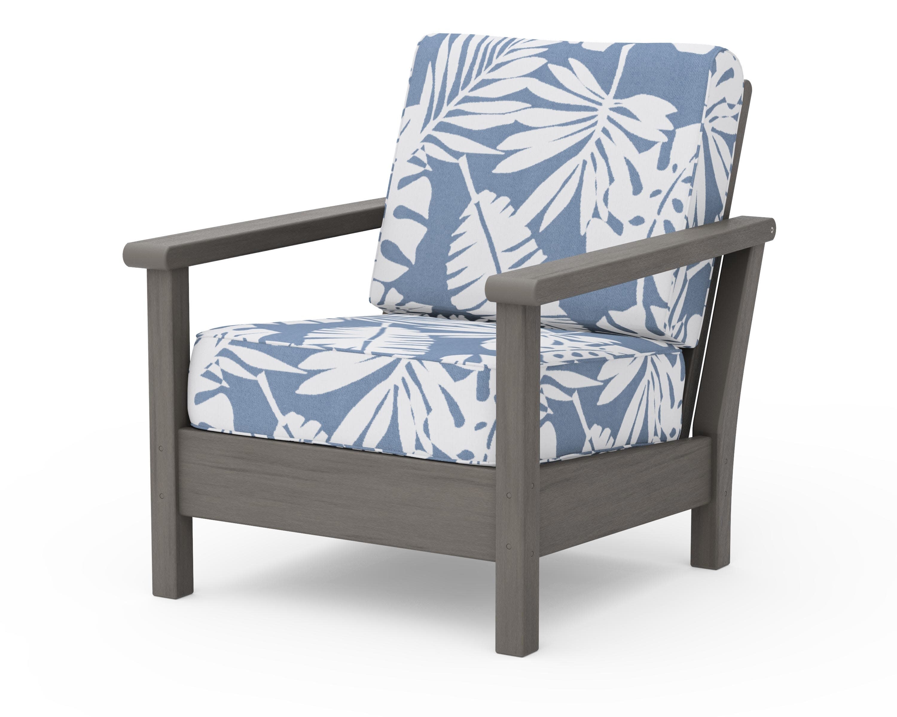 Harbour Deep Seating Chair in Driftwood / Leaf Sky Blue