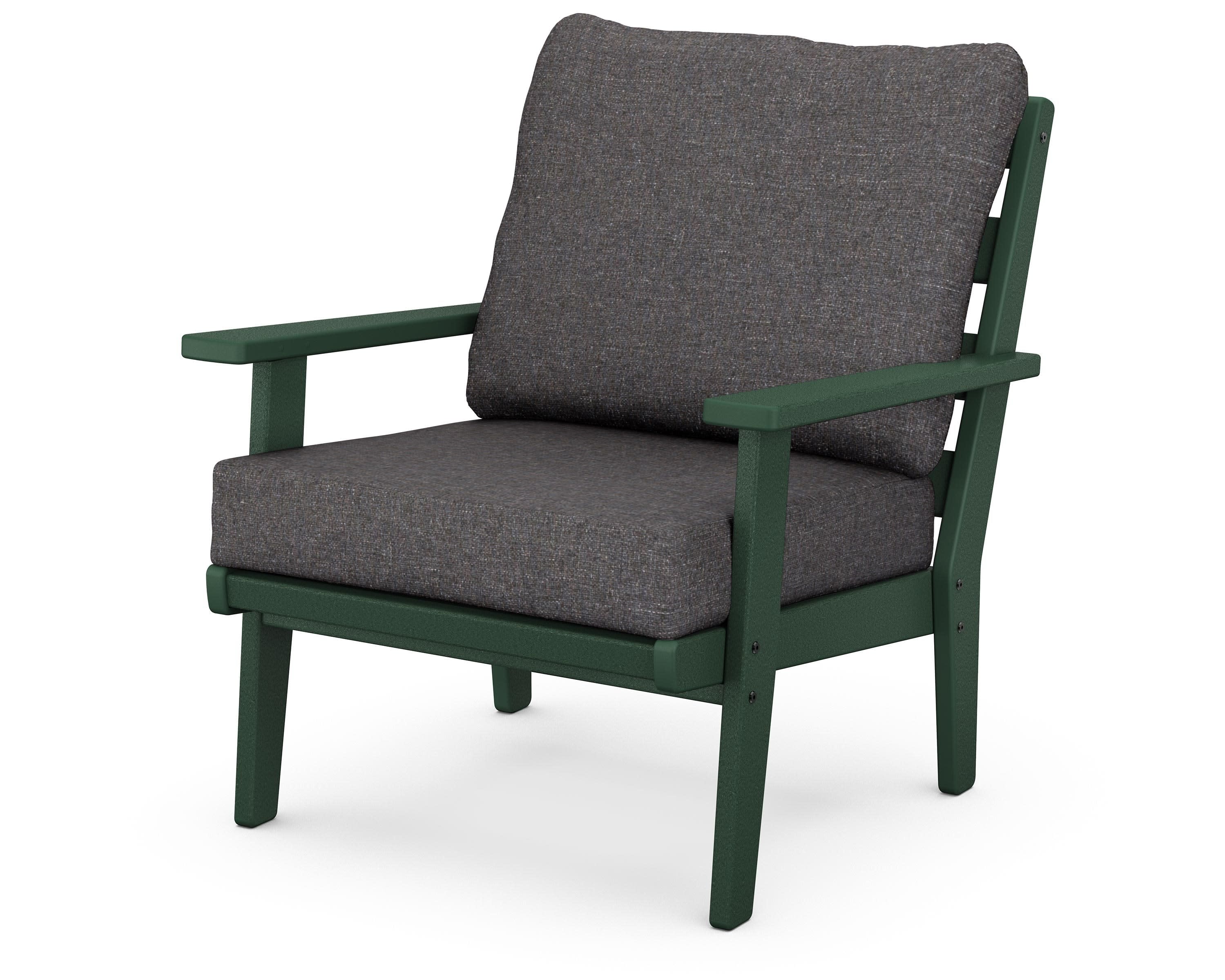 Grant Park Deep Seating Chair in Green / Ash Charcoal