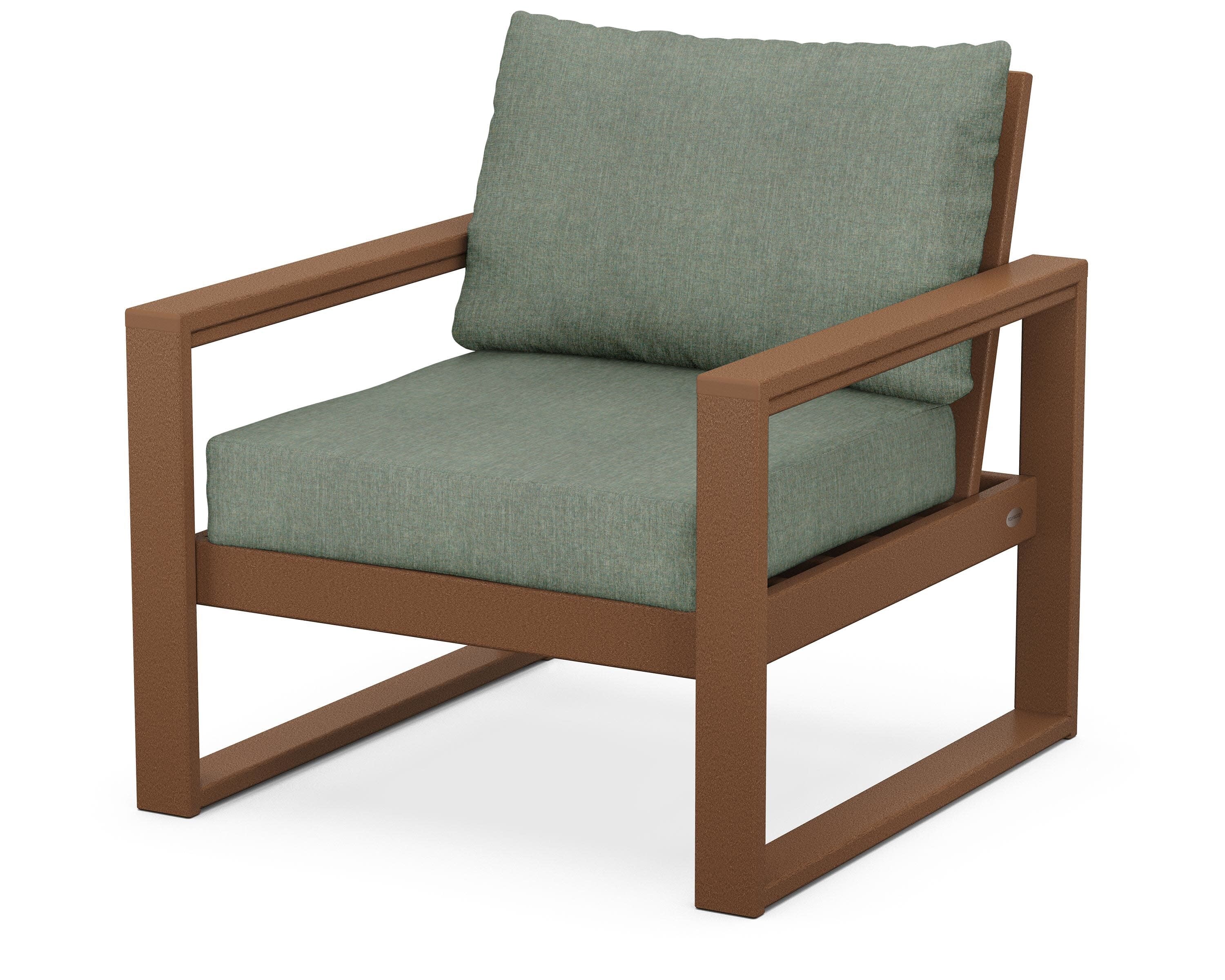 EDGE Club Chair in Teak / Cast Sage