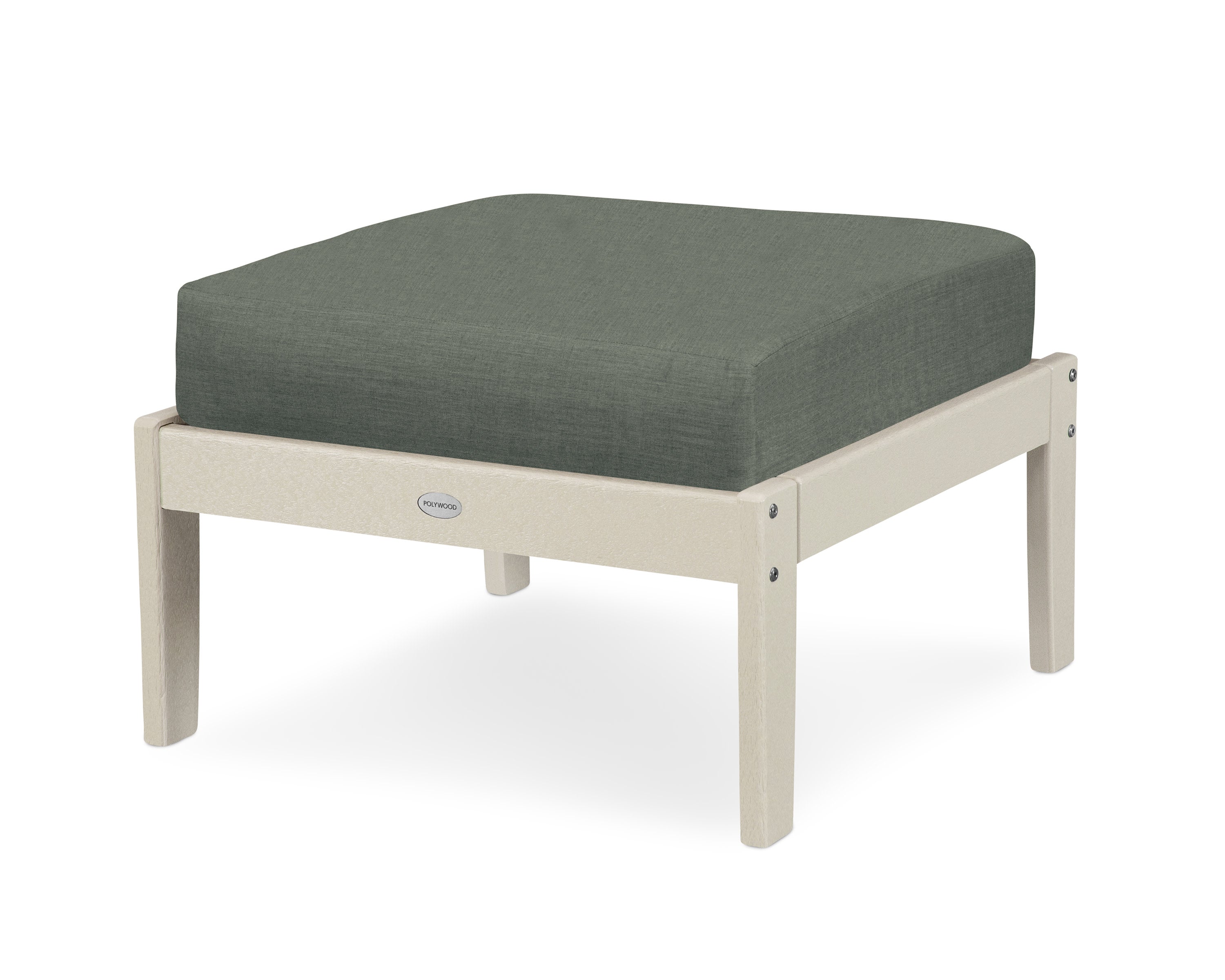 Braxton Deep Seating Ottoman in Sand / Cast Sage