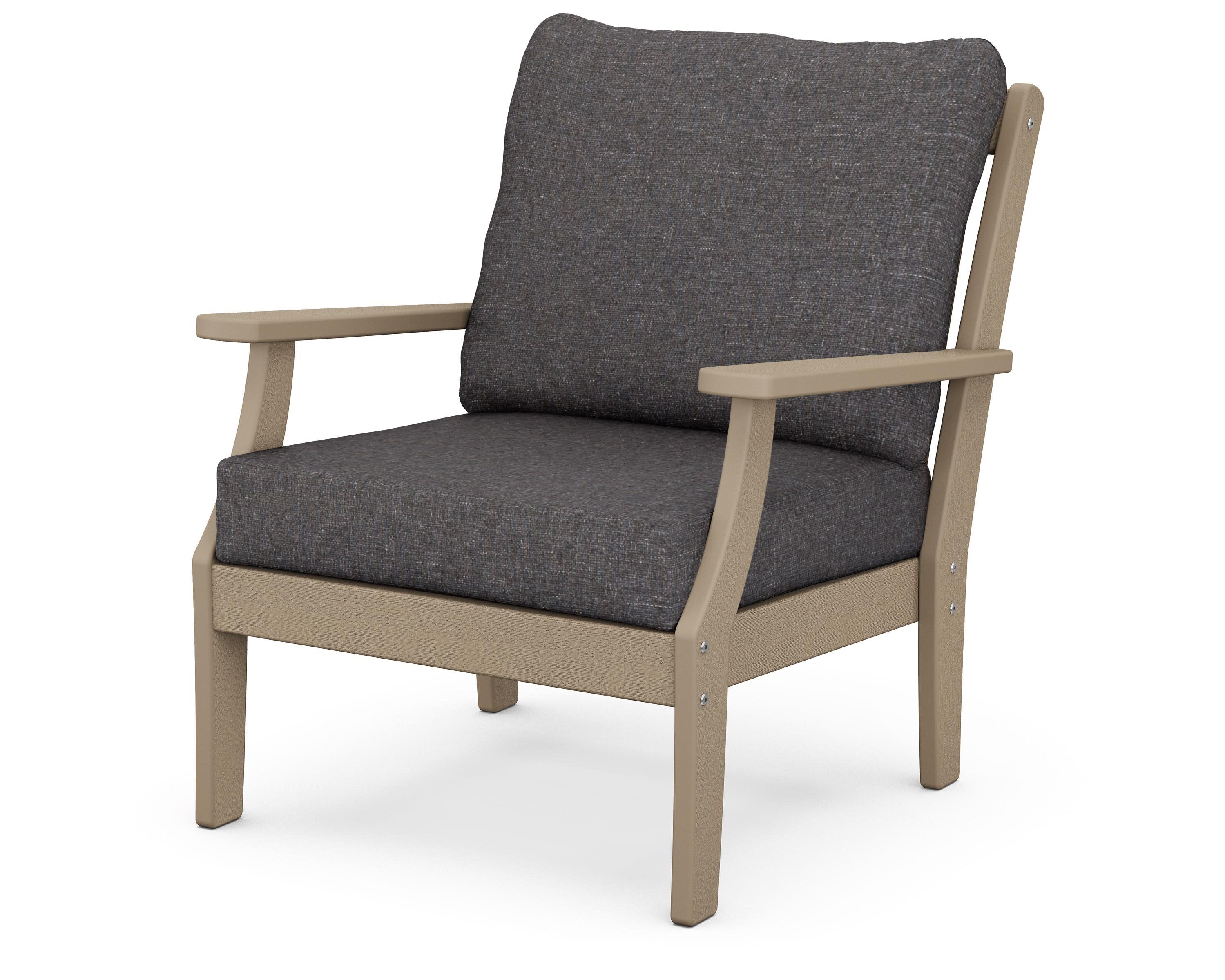 Braxton Deep Seating Chair in Vintage Sahara / Ash Charcoal