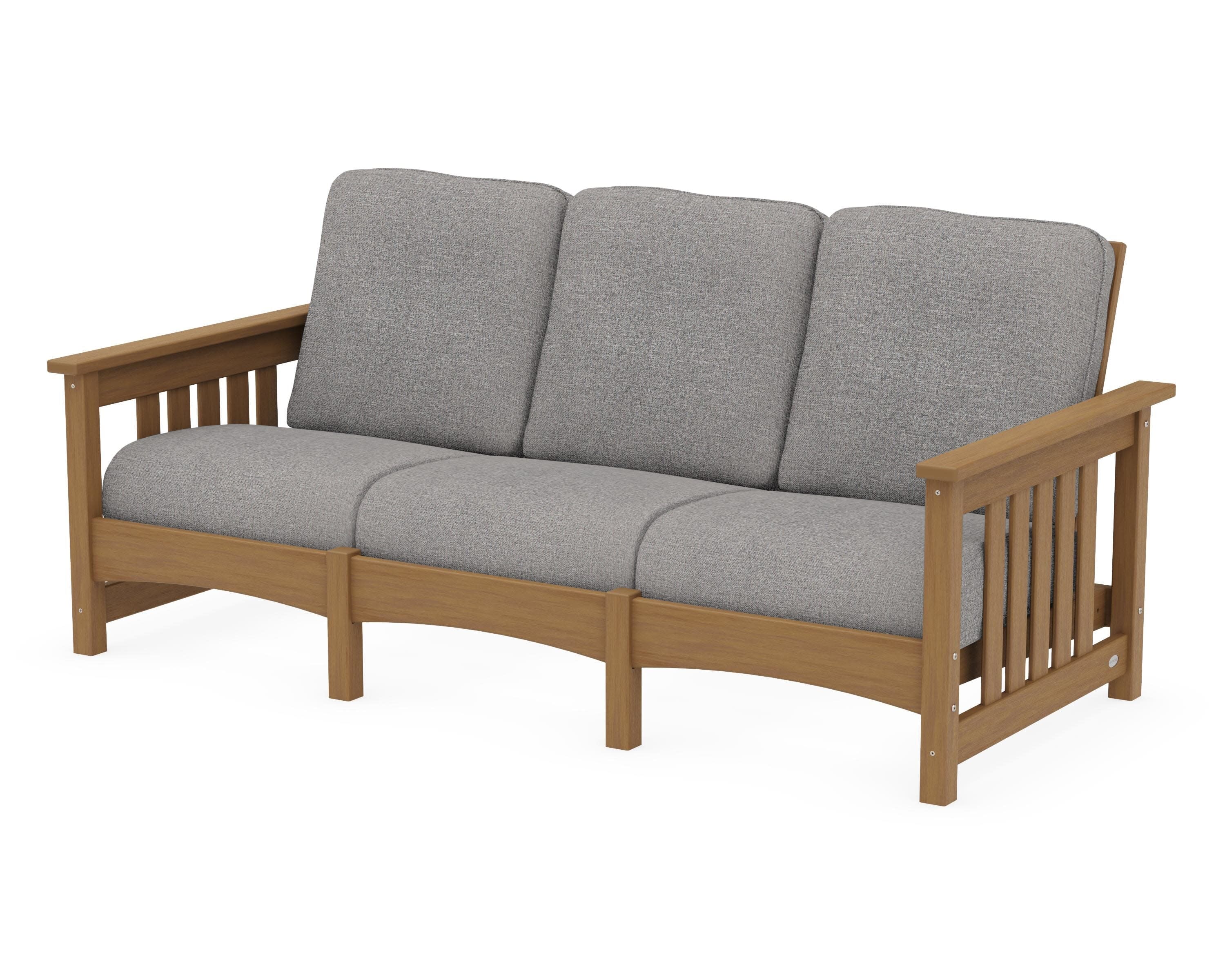 Club Mission Sofa in Natural / Grey Mist