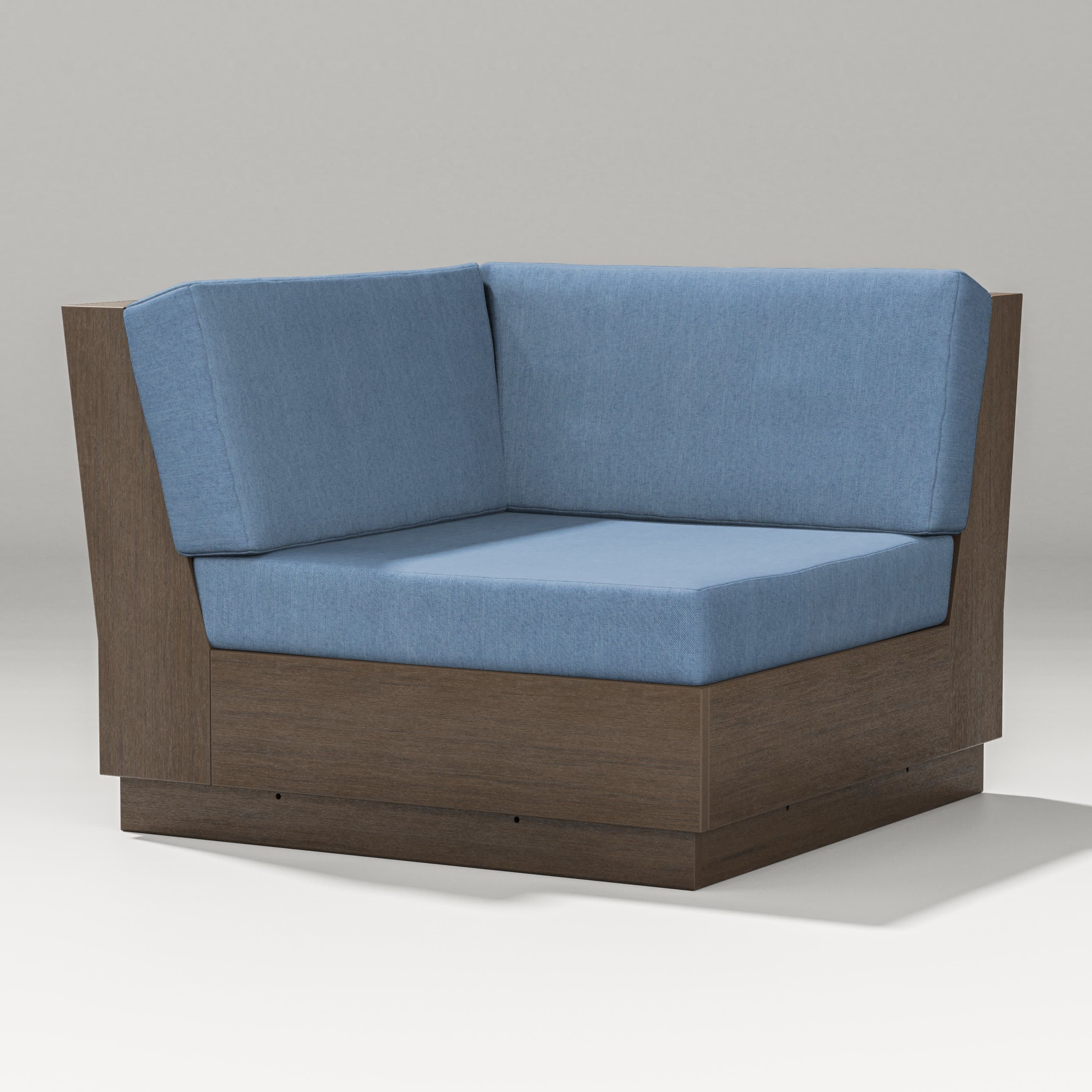 Elevate Modular Corner Chair in Kona / Sky Blue