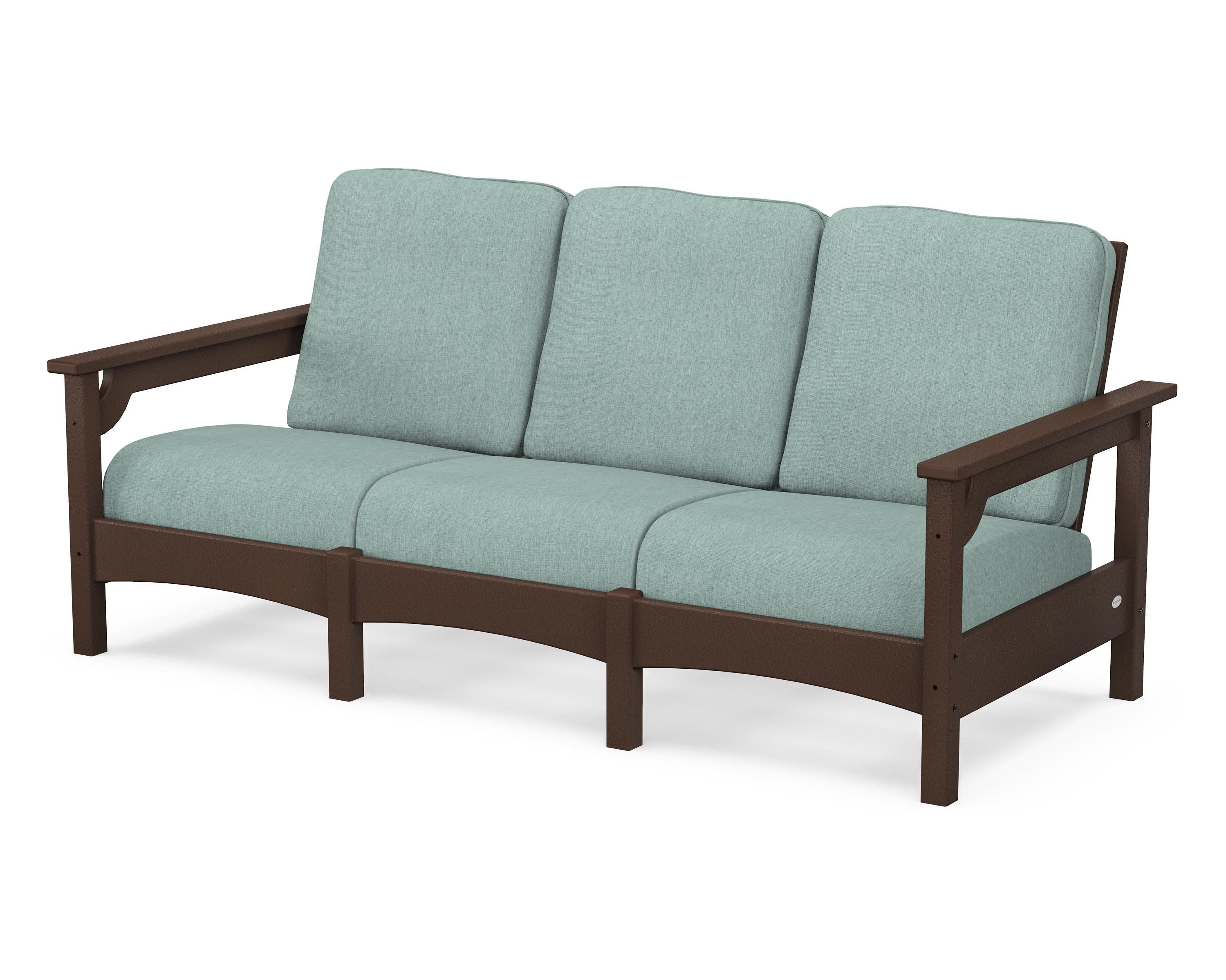 Club Sofa in Mahogany / Glacier Spa