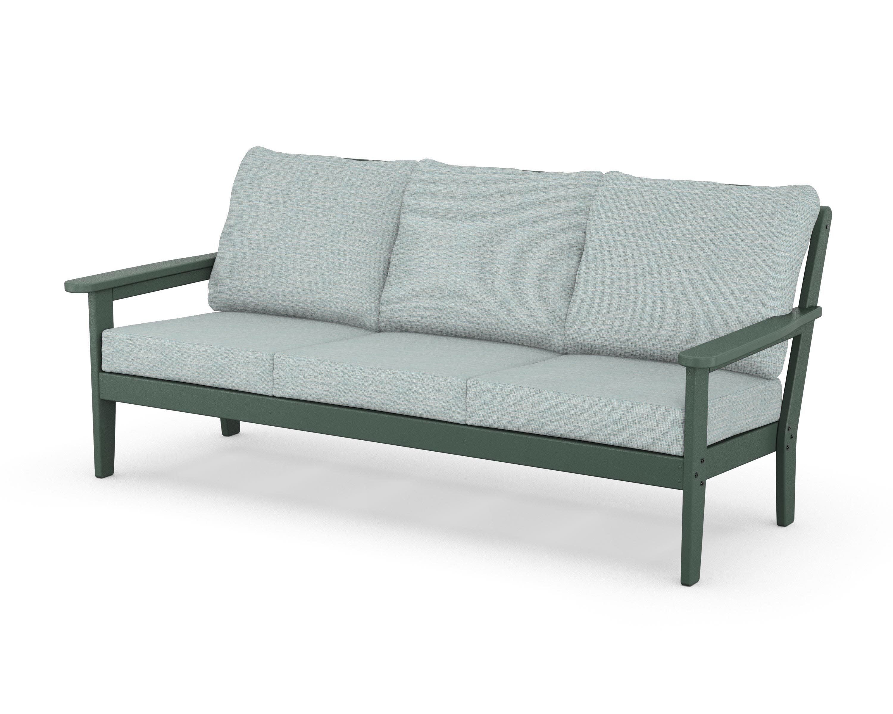 Cottage Deep Seating Sofa in Green / Soothe Mist