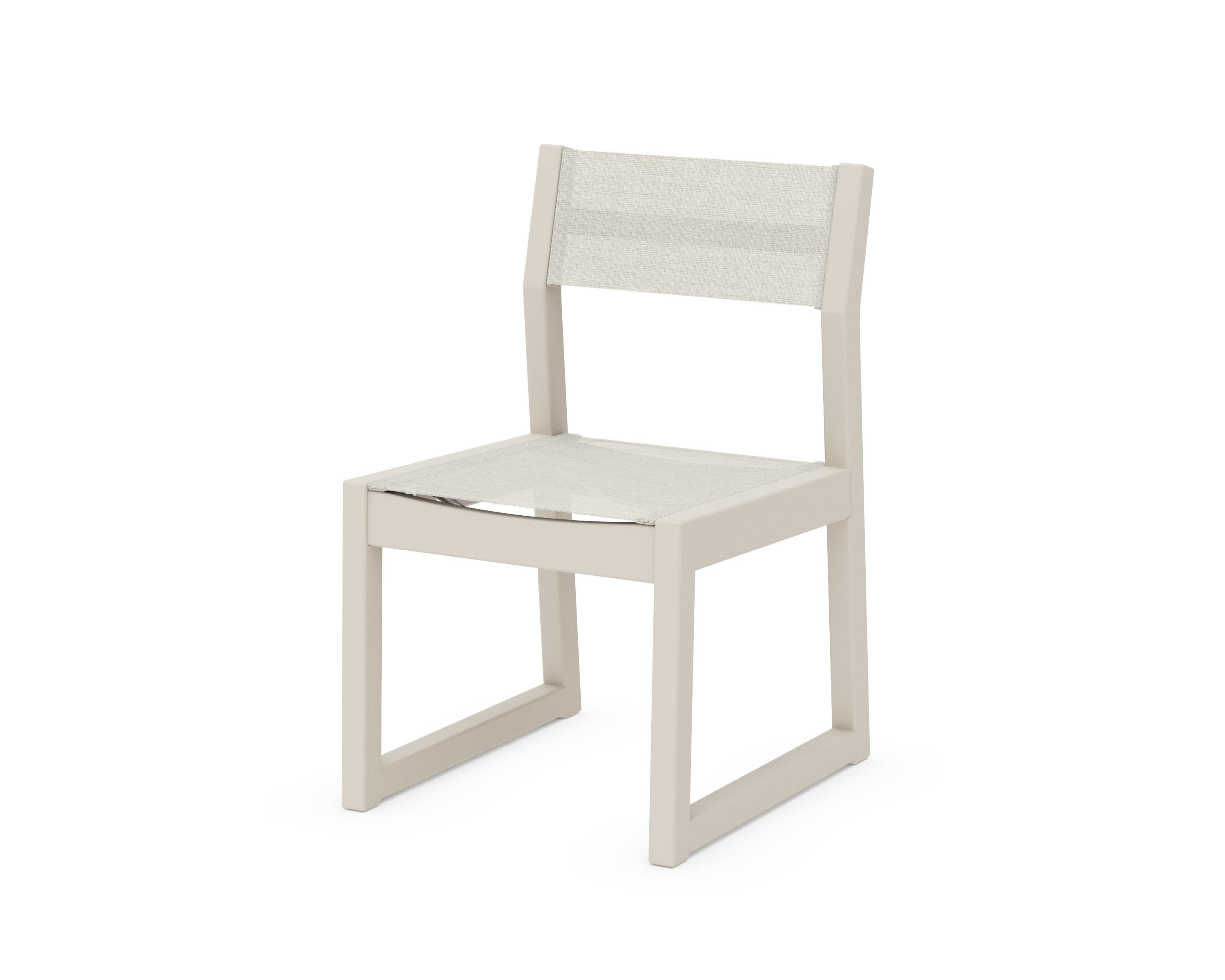 EDGE Sling Dining Side Chair in Sand / Parchment Sling