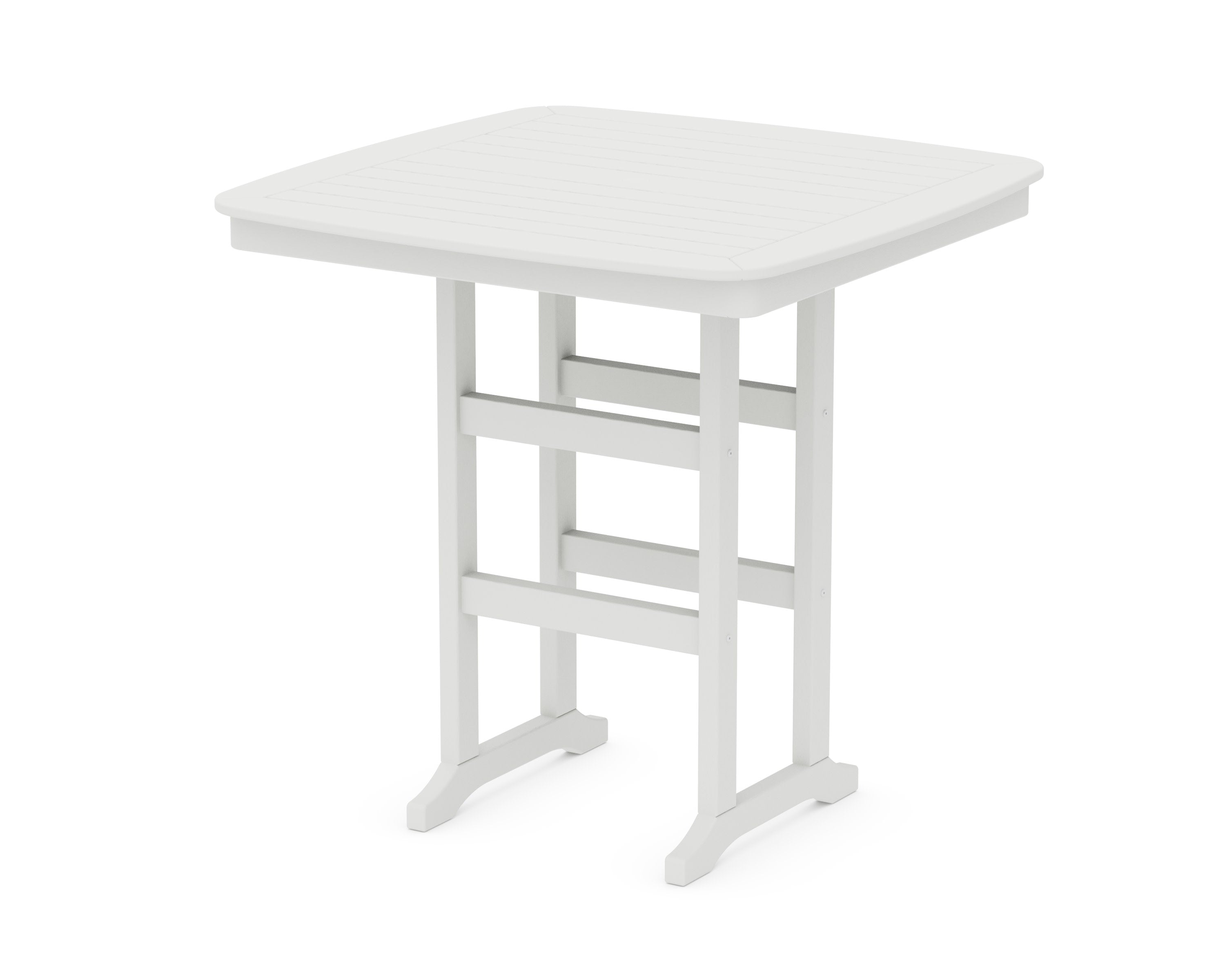 Nautical 44" Bar Table in Vintage White