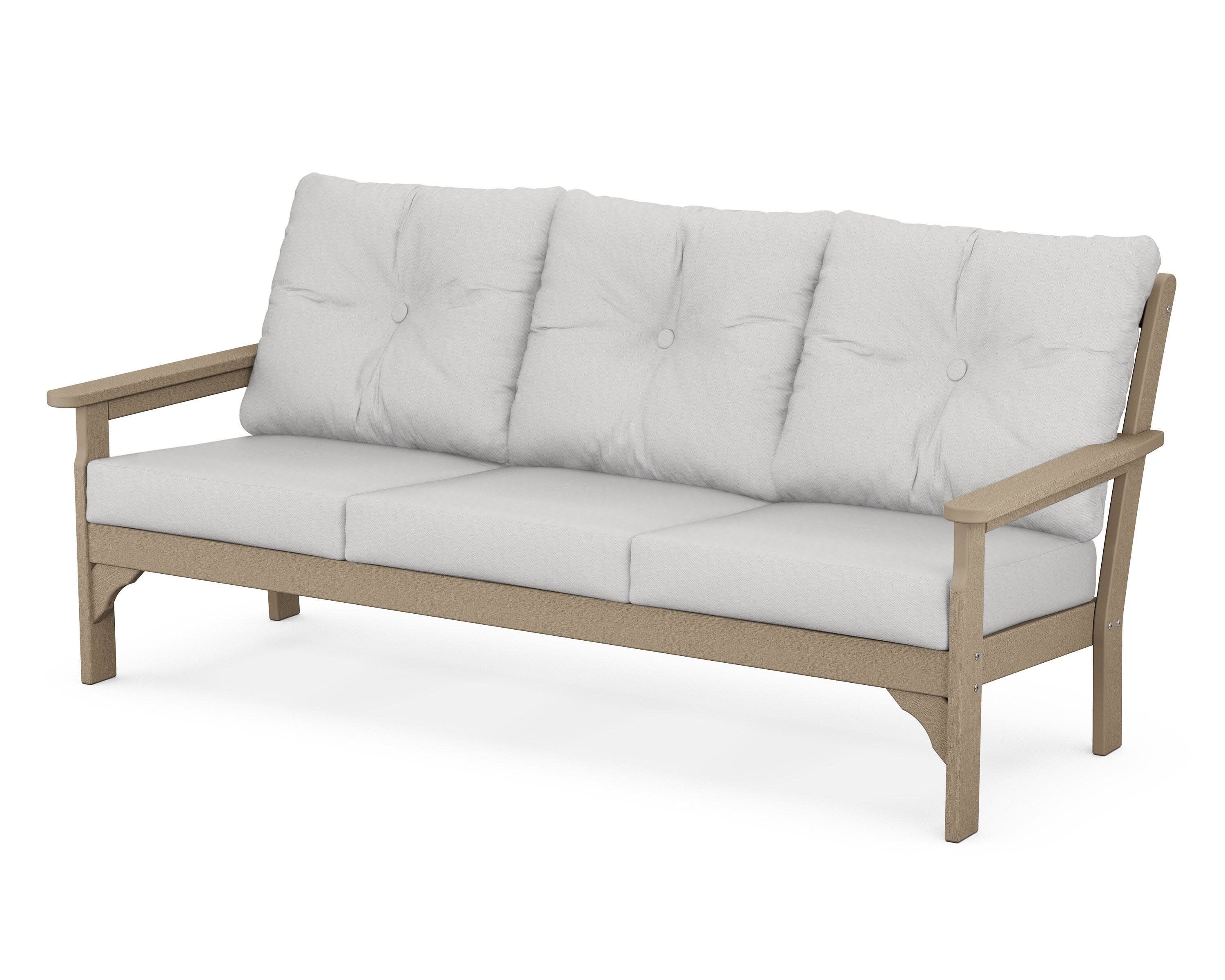 Vineyard Deep Seating Sofa in Vintage Sahara / Diamond in the Rough