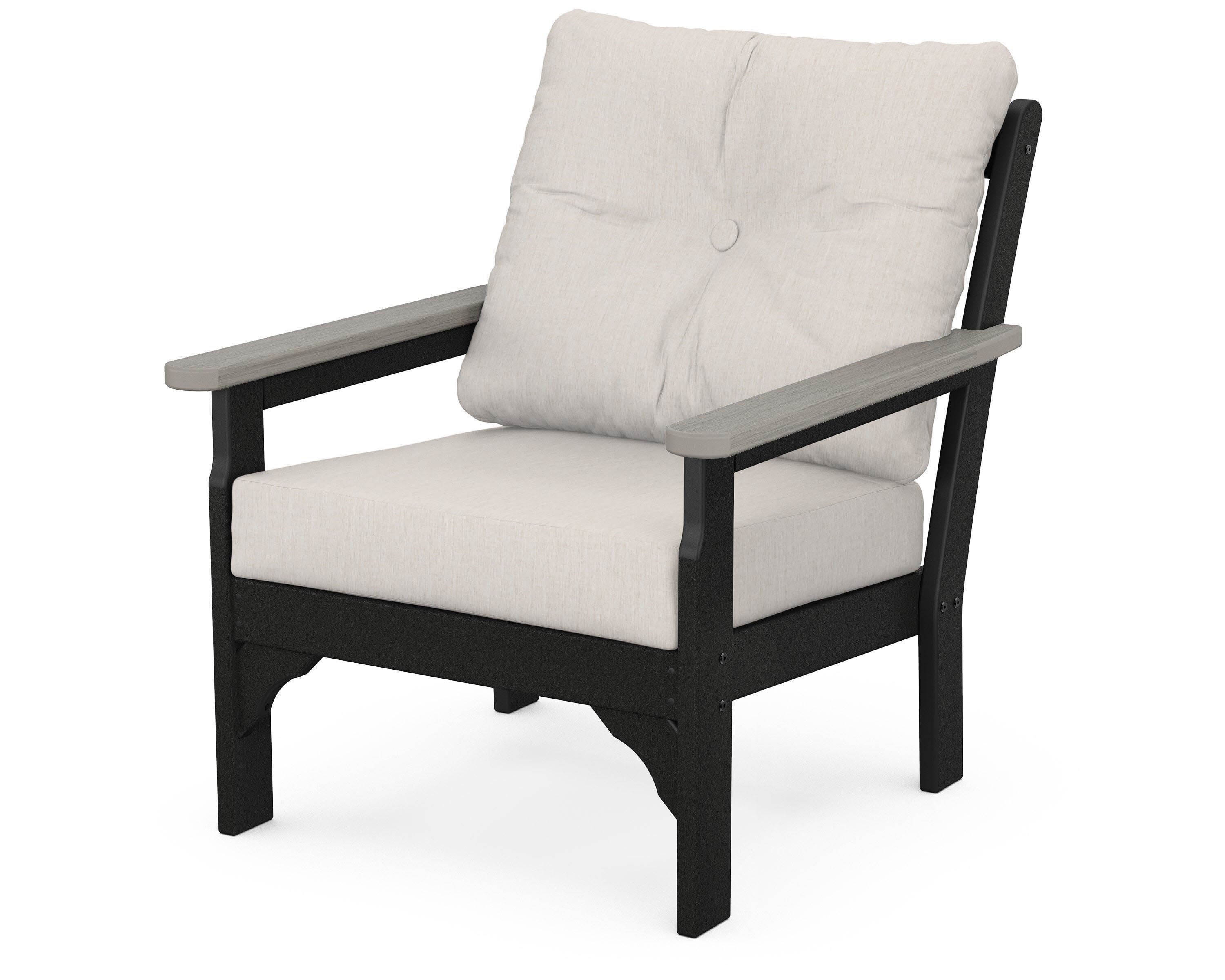 Vineyard Deep Seating Chair in Black / Driftwood / Cast Ash
