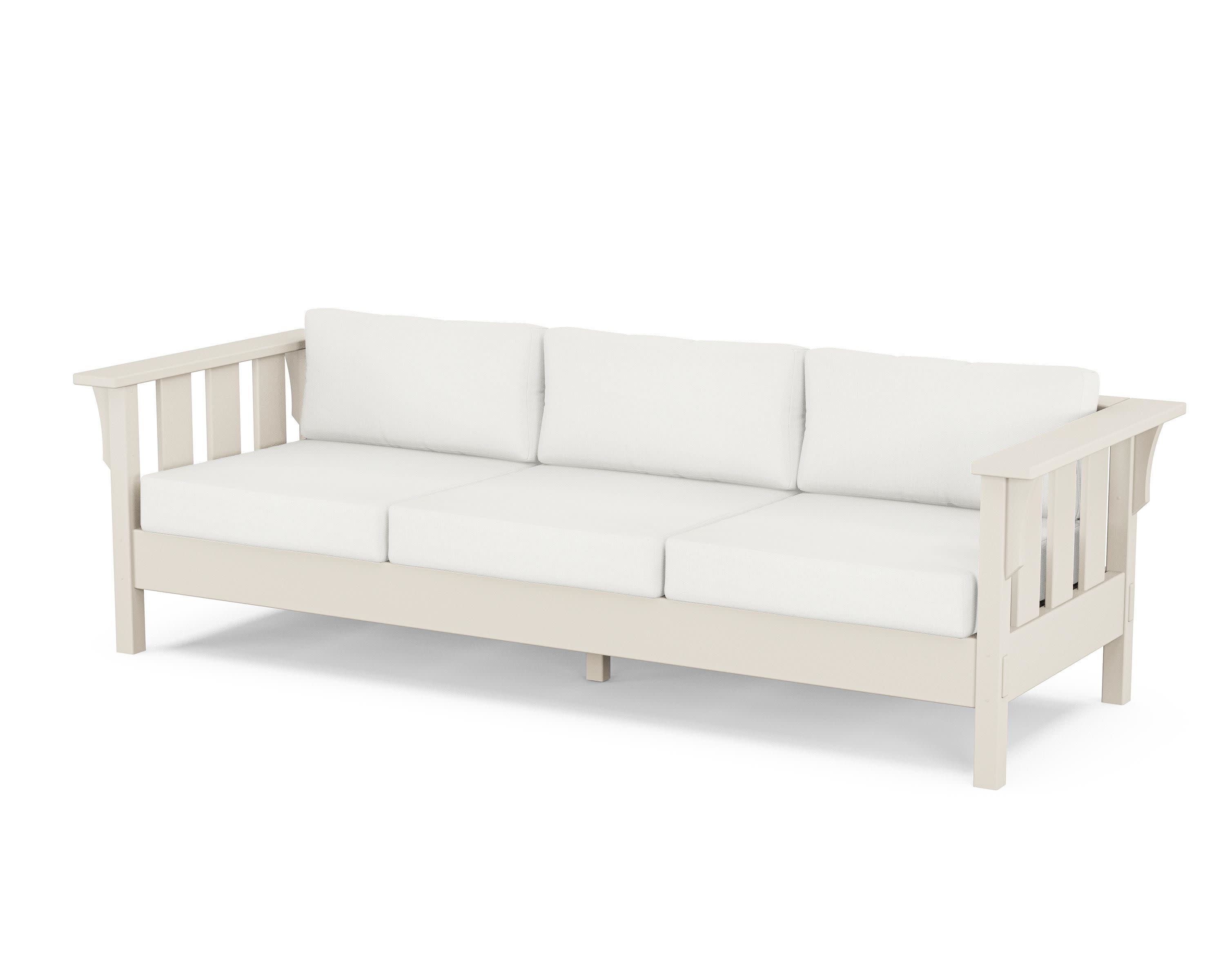 Acadia Deep Seating Sofa in Sand / Natural Linen