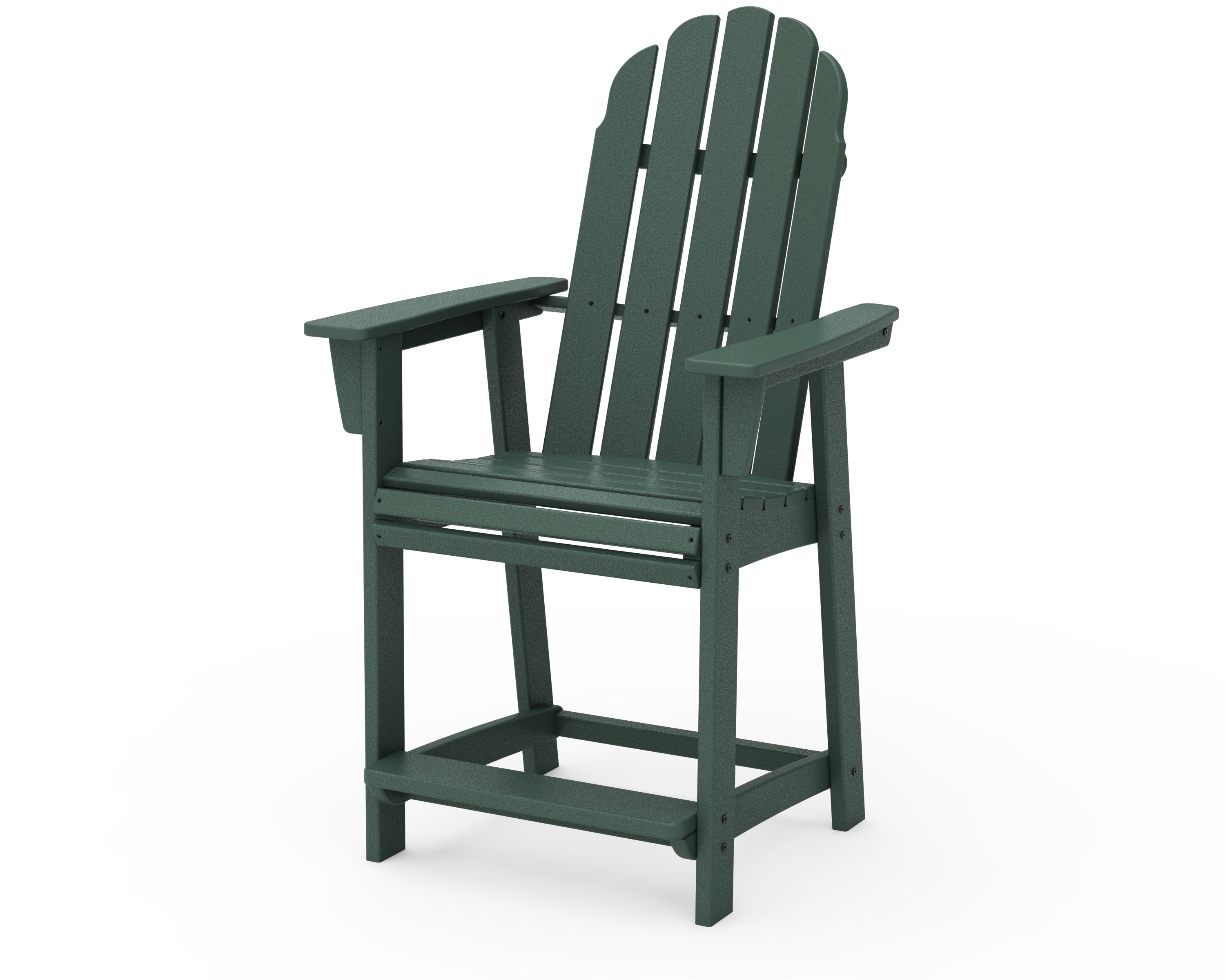 Vineyard Curveback Adirondack Counter Chair in Green