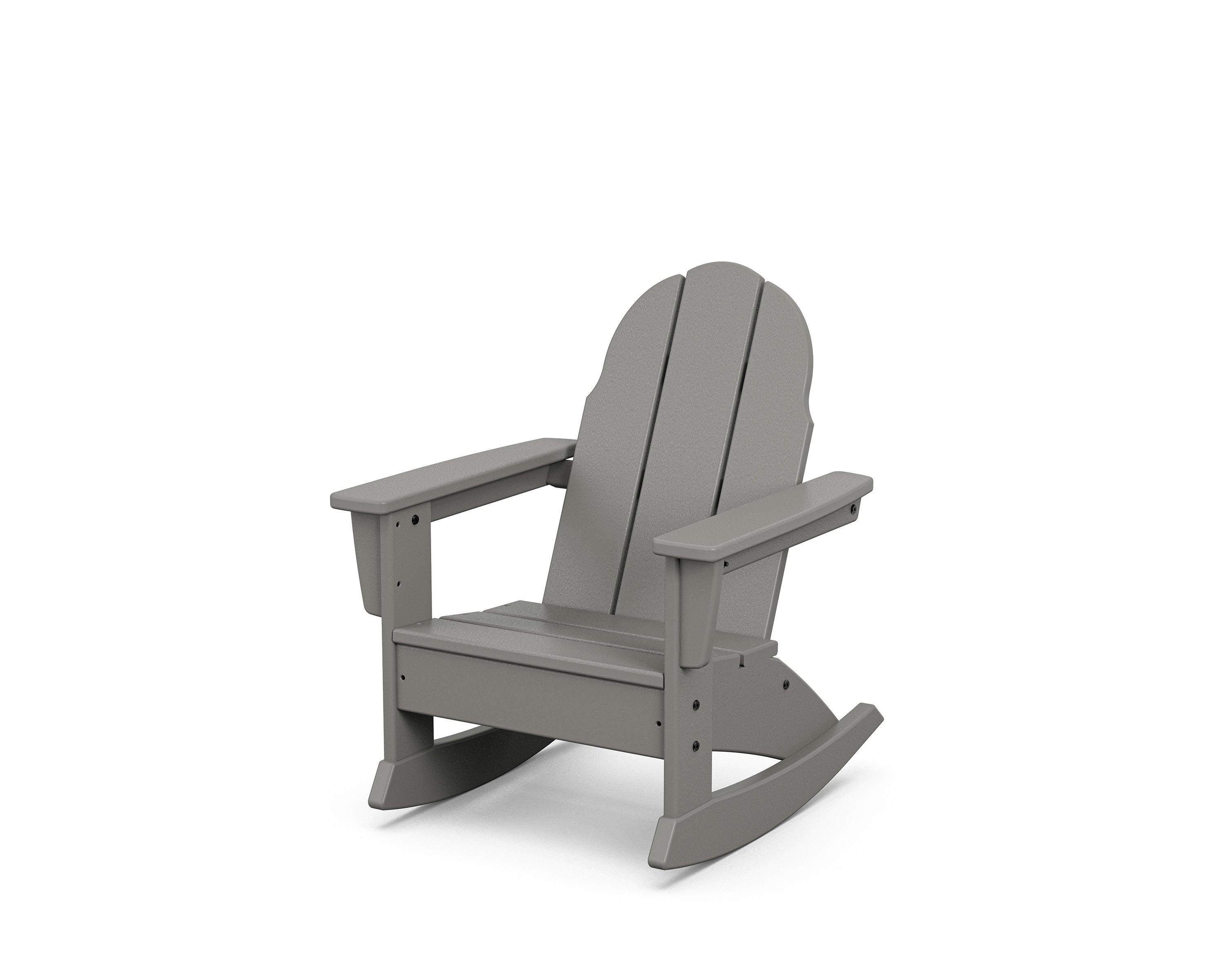 Kids Vineyard Adirondack Rocking Chair in Slate Grey