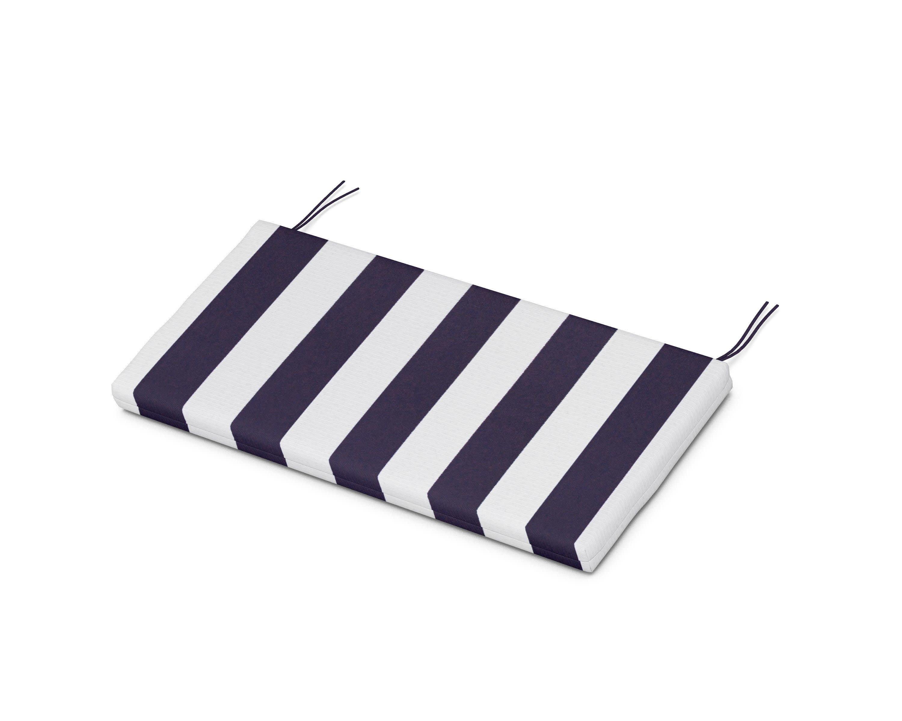 Kids Bench Seat Pad in Cabana Stripe Navy