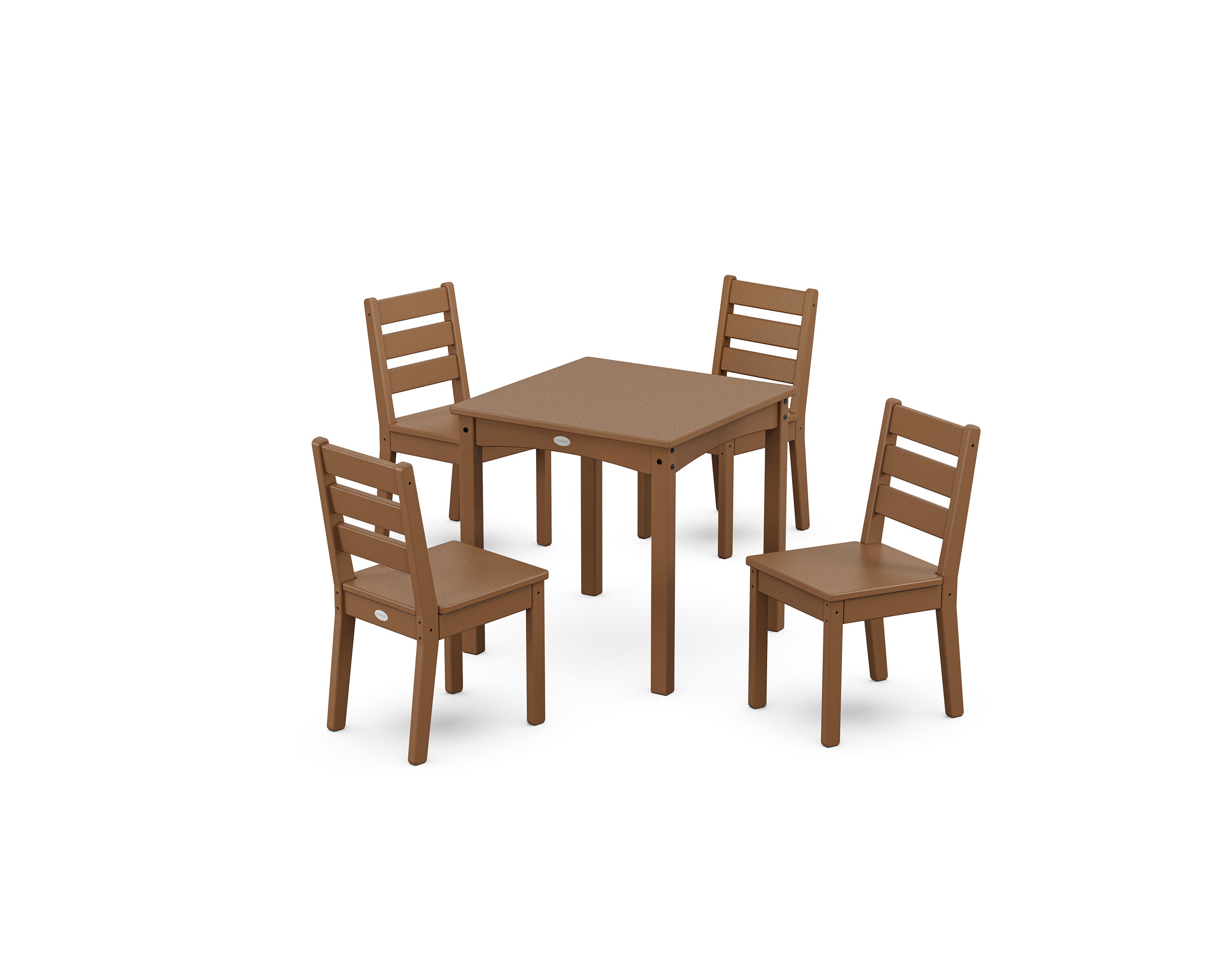 Lakeside Kids 5-Piece Dining Set in Teak