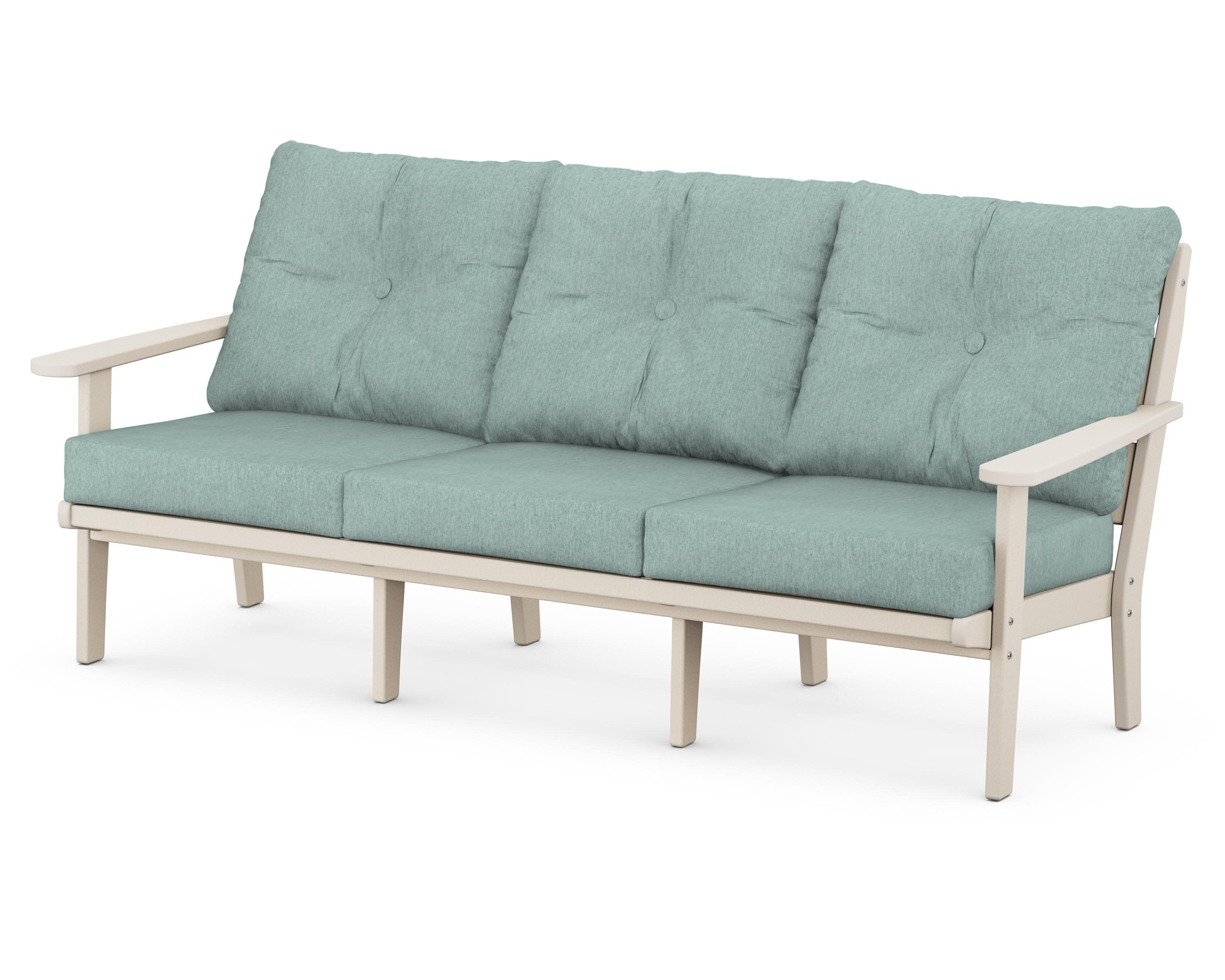 Lakeside Deep Seating Sofa in Sand / Glacier Spa