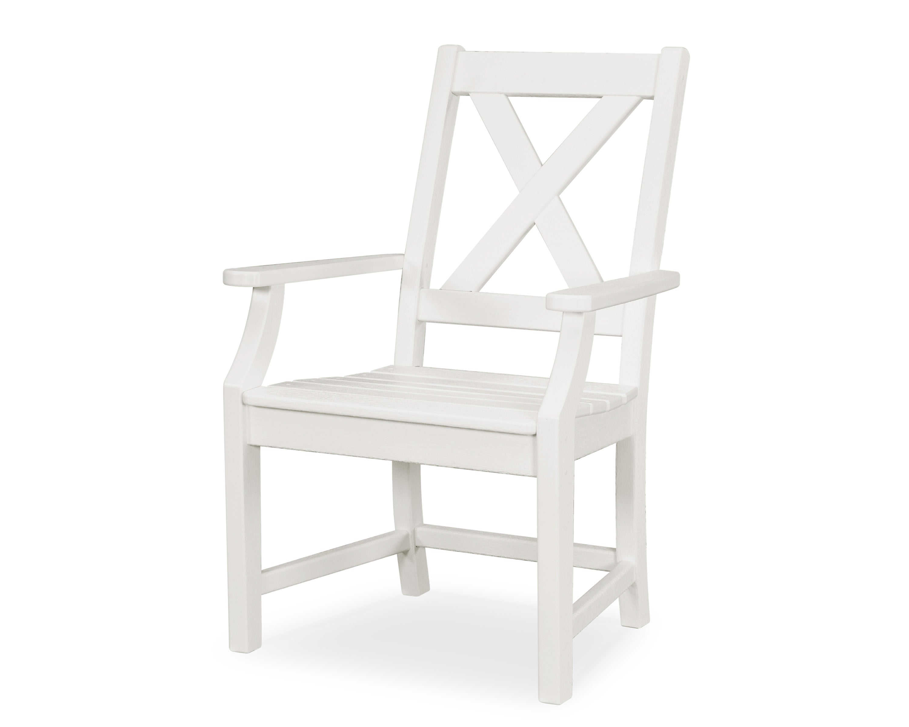 Braxton Dining Arm Chair in White