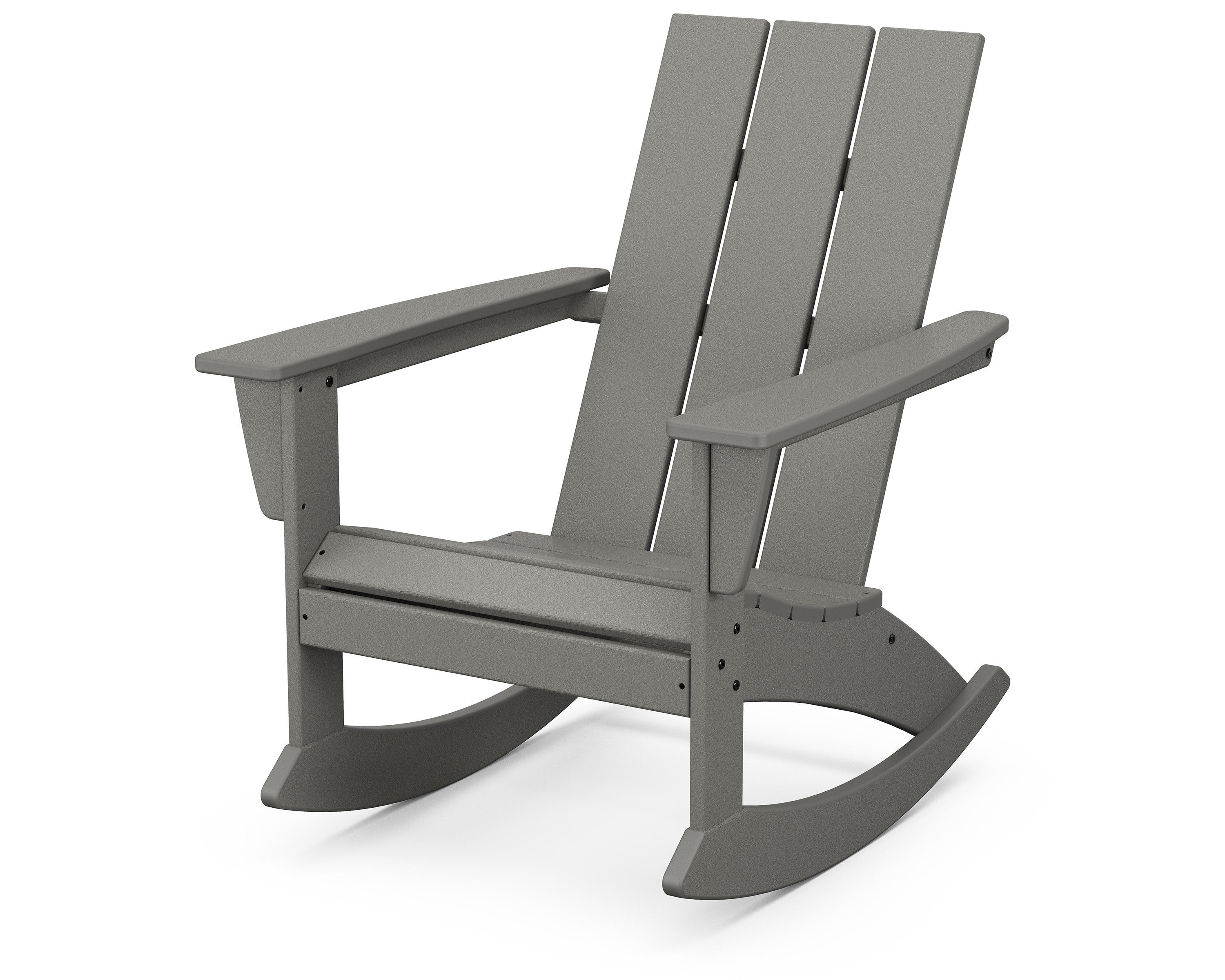 Modern Adirondack Rocking Chair in Slate Grey