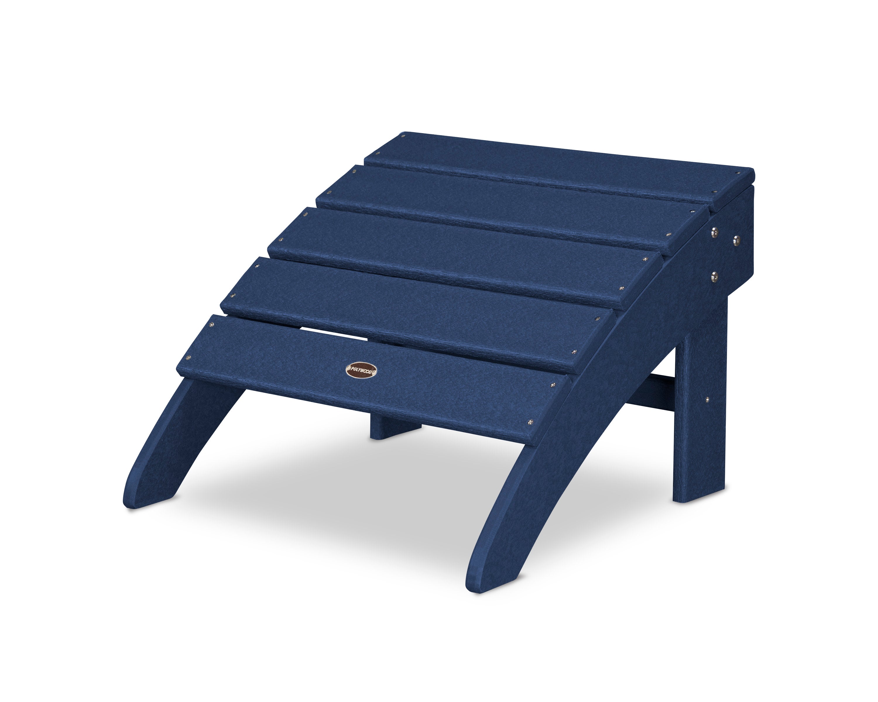 Palm Coast Ottoman in Navy