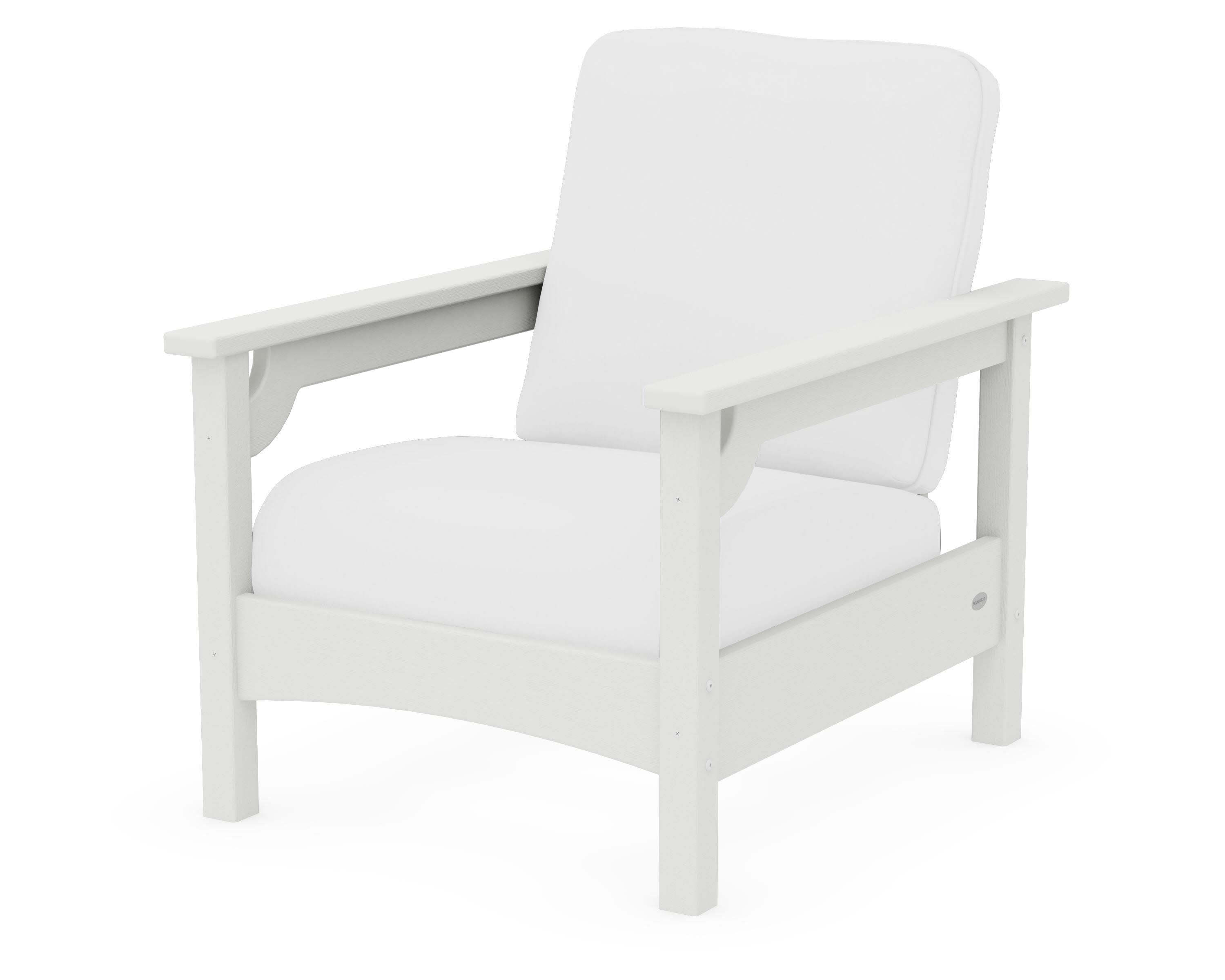 Club Chair in Vintage White / Natural