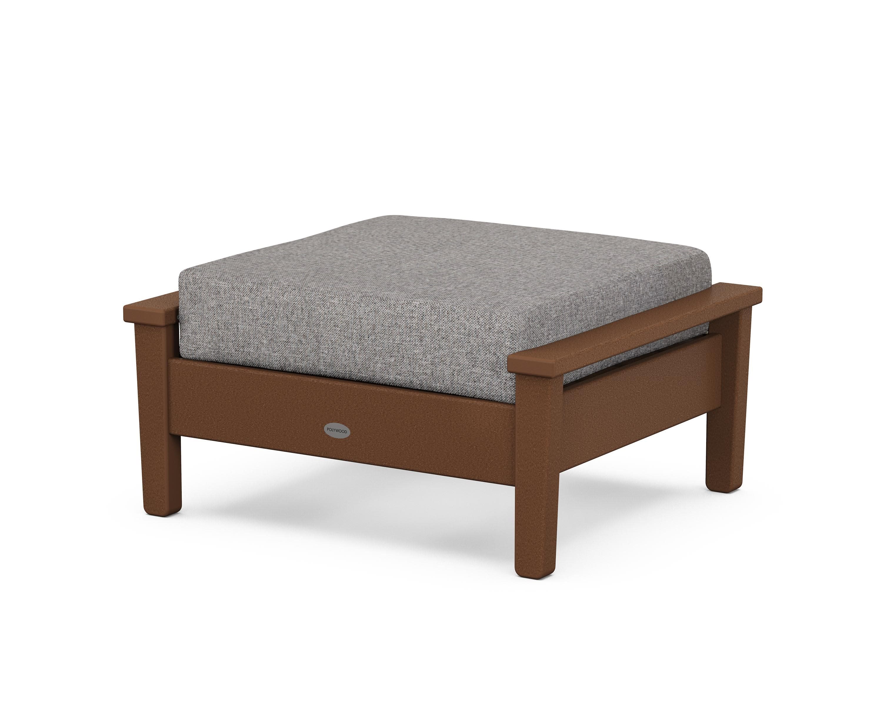 Prescott Deep Seating Ottoman in Teak / Grey Mist