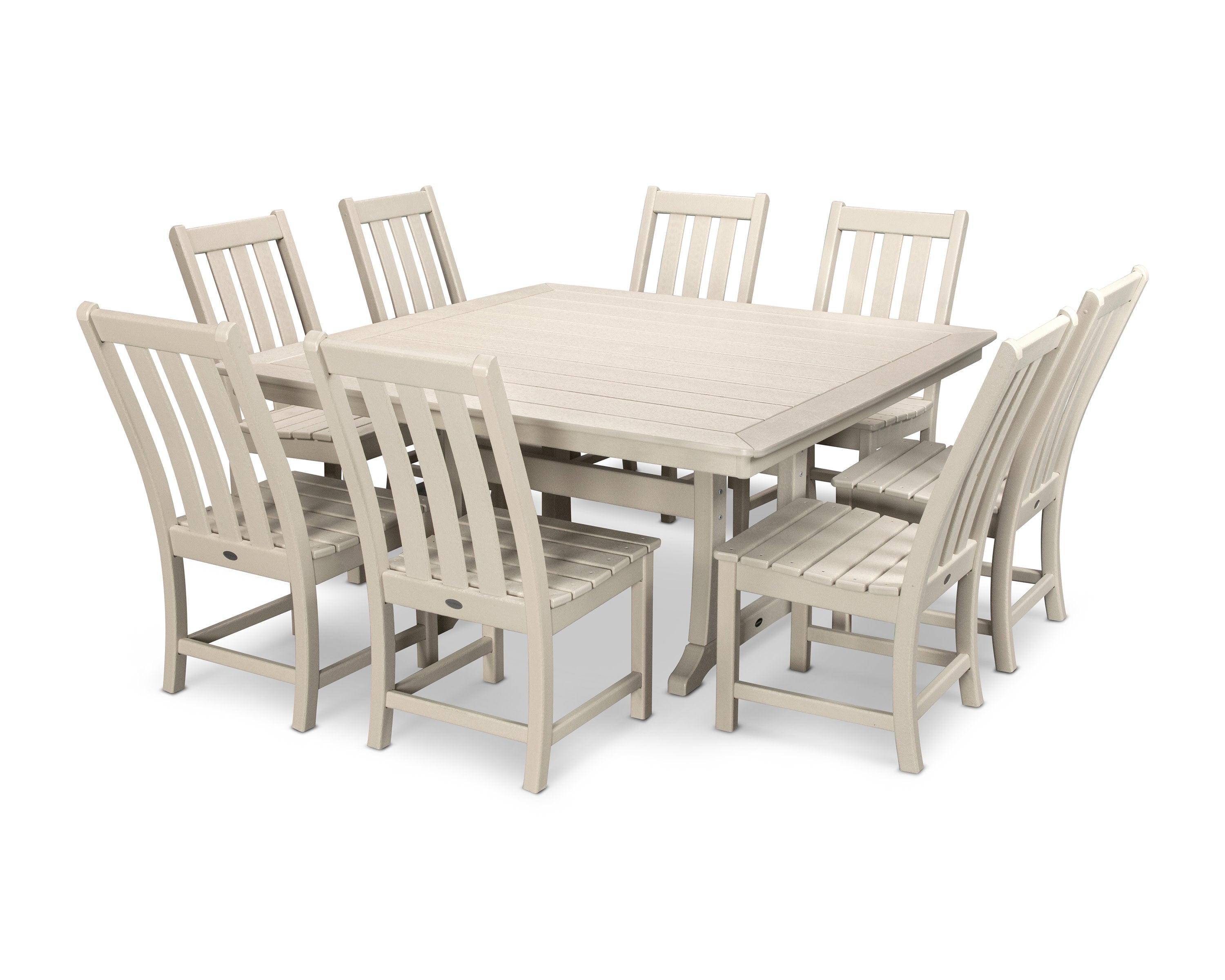 Vineyard 9-Piece Dining Set in Sand