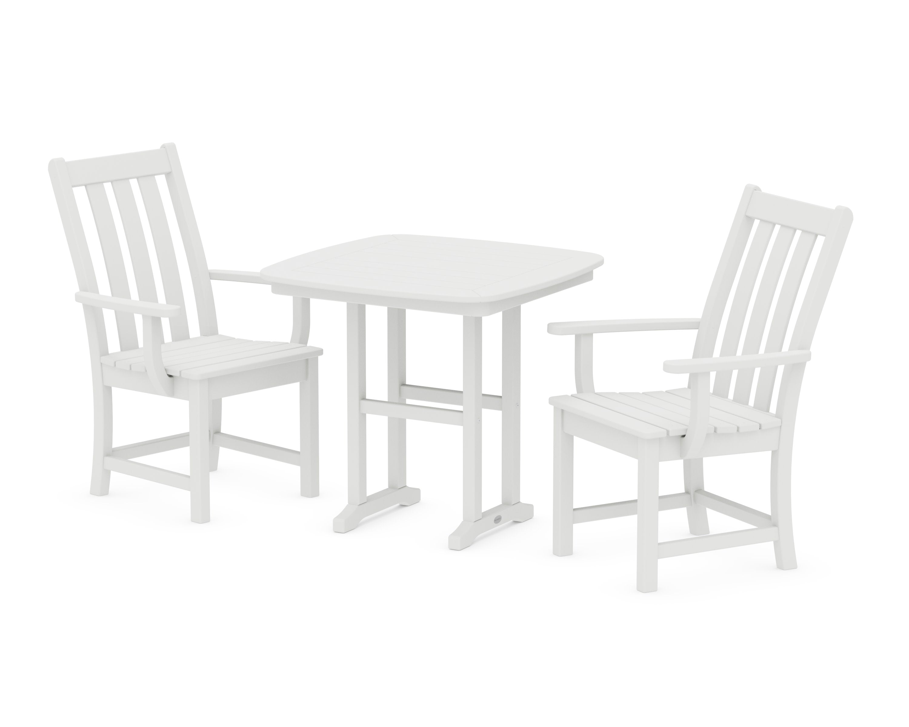 Vineyard 3-Piece Dining Set in White