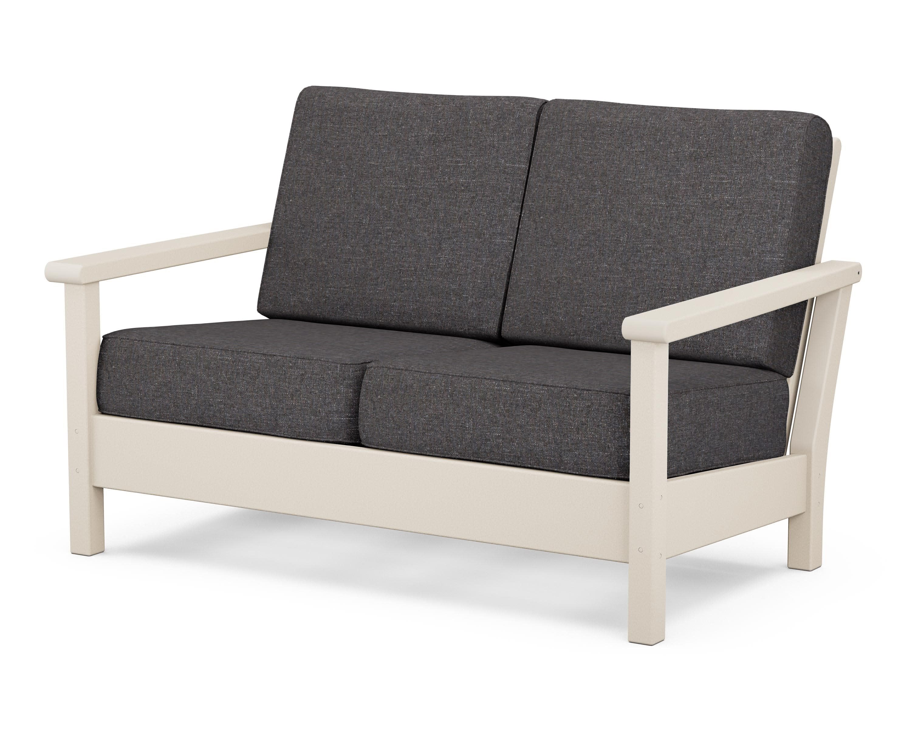 Harbour Deep Seating Loveseat in Sand / Ash Charcoal