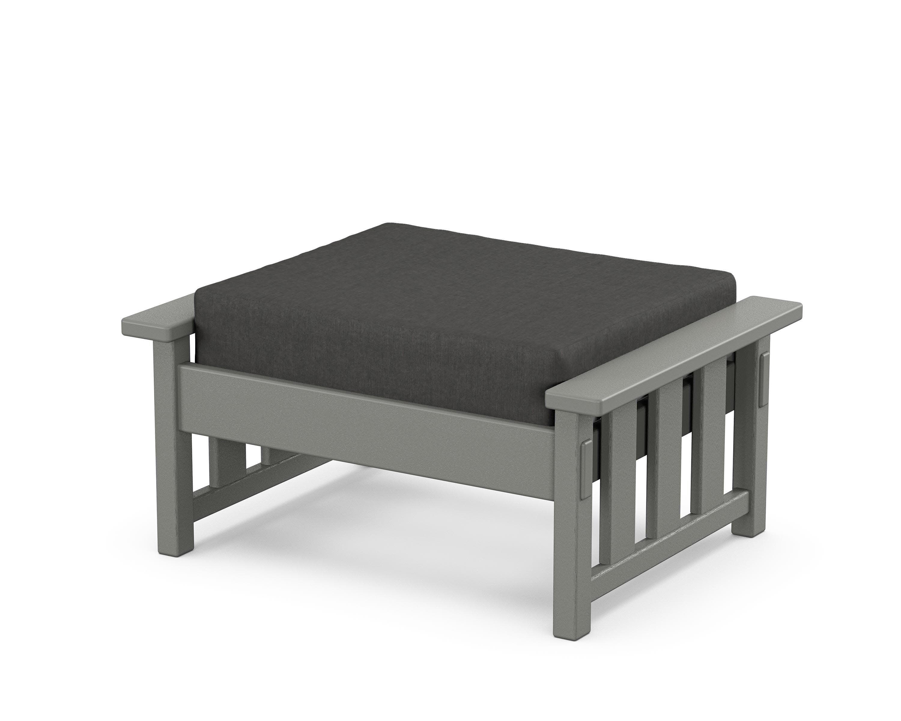 Acadia Deep Seating Ottoman in Slate Grey / Spectrum Carbon