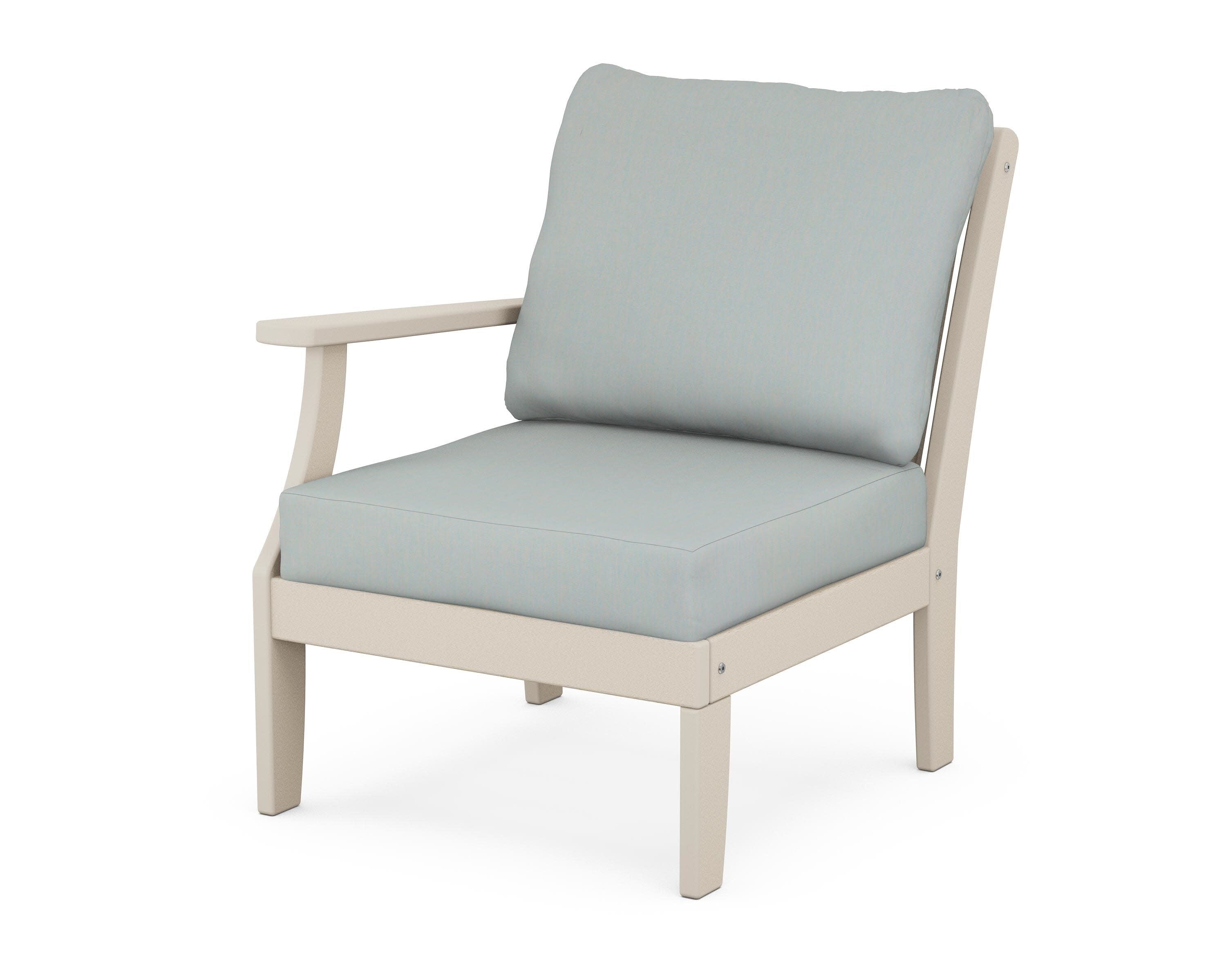 Braxton Modular Left Arm Chair in Sand / Spa