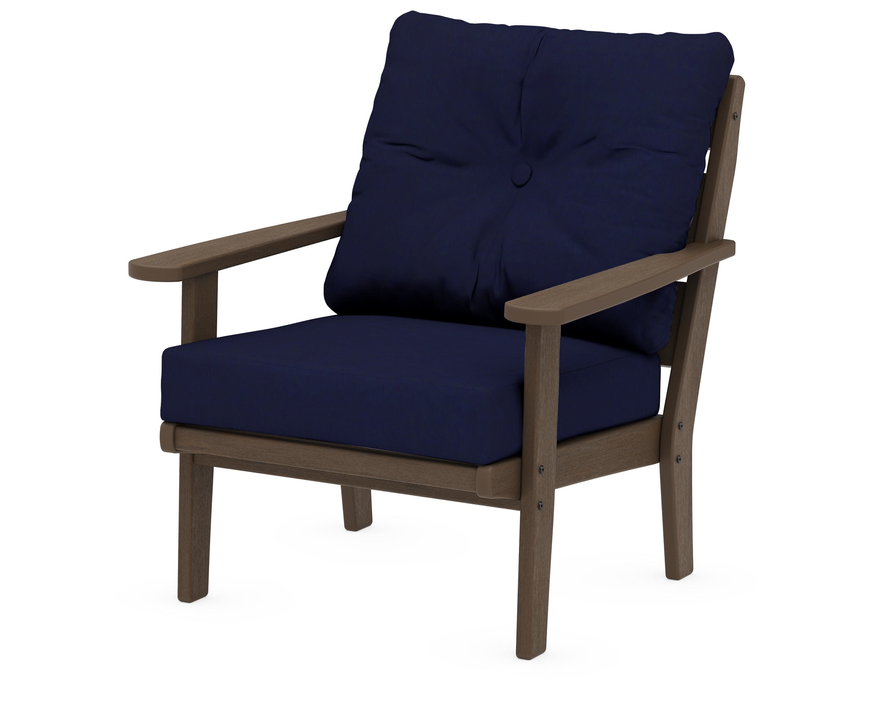 Lakeside Deep Seating Chair in Kona / Navy