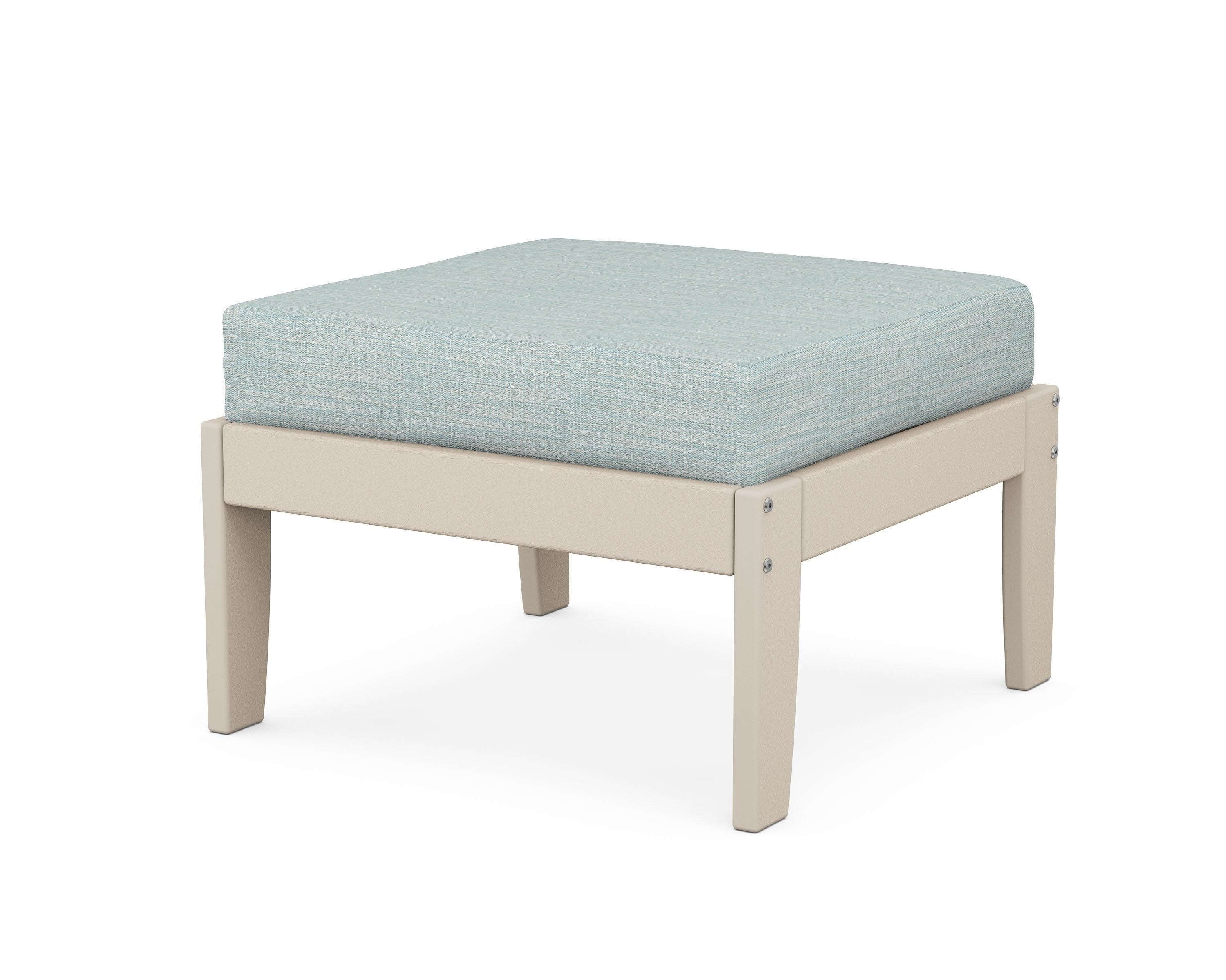 Modular Ottoman - Classic in Sand / Soothe Mist