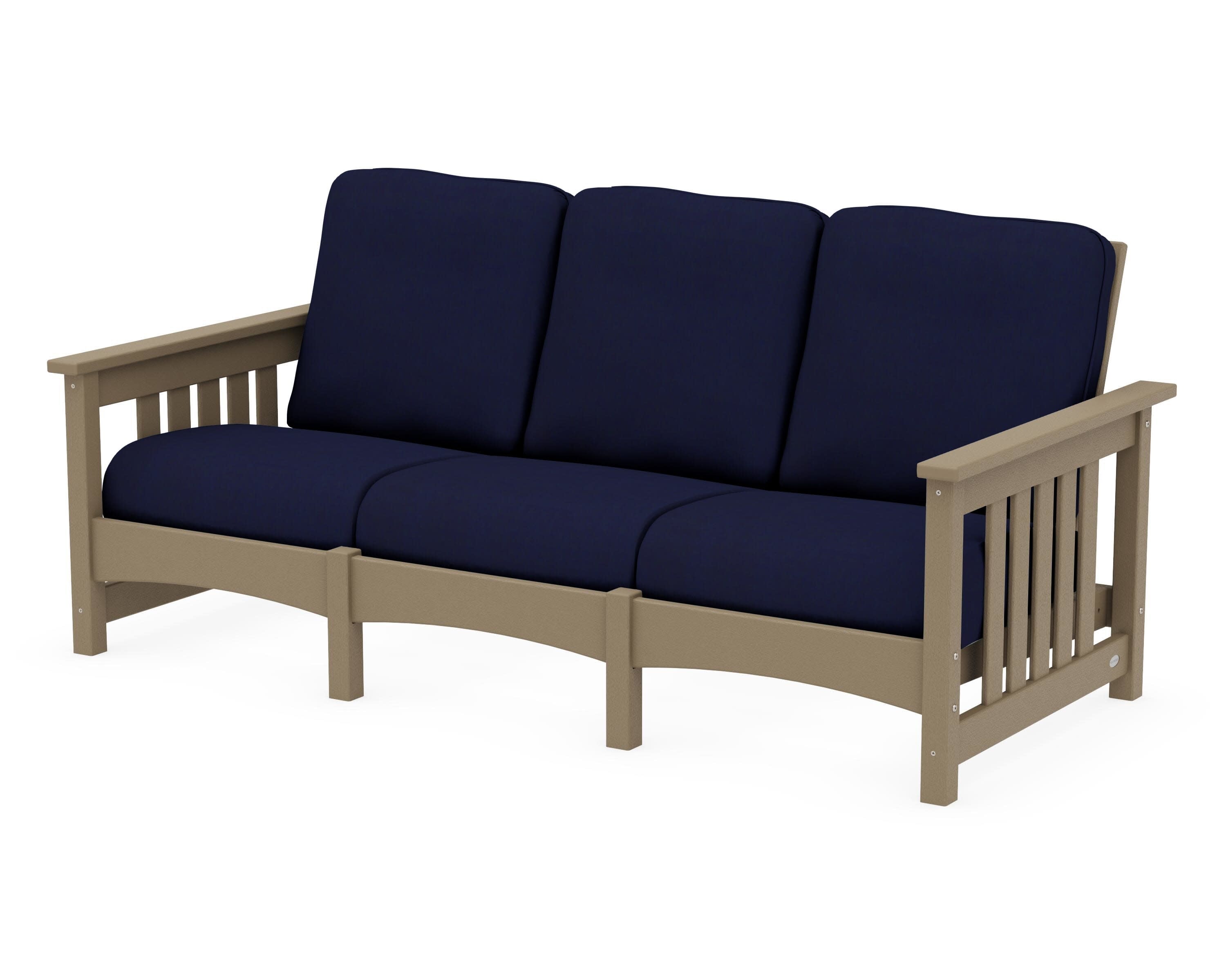 Club Mission Sofa in Vintage Sahara / Navy