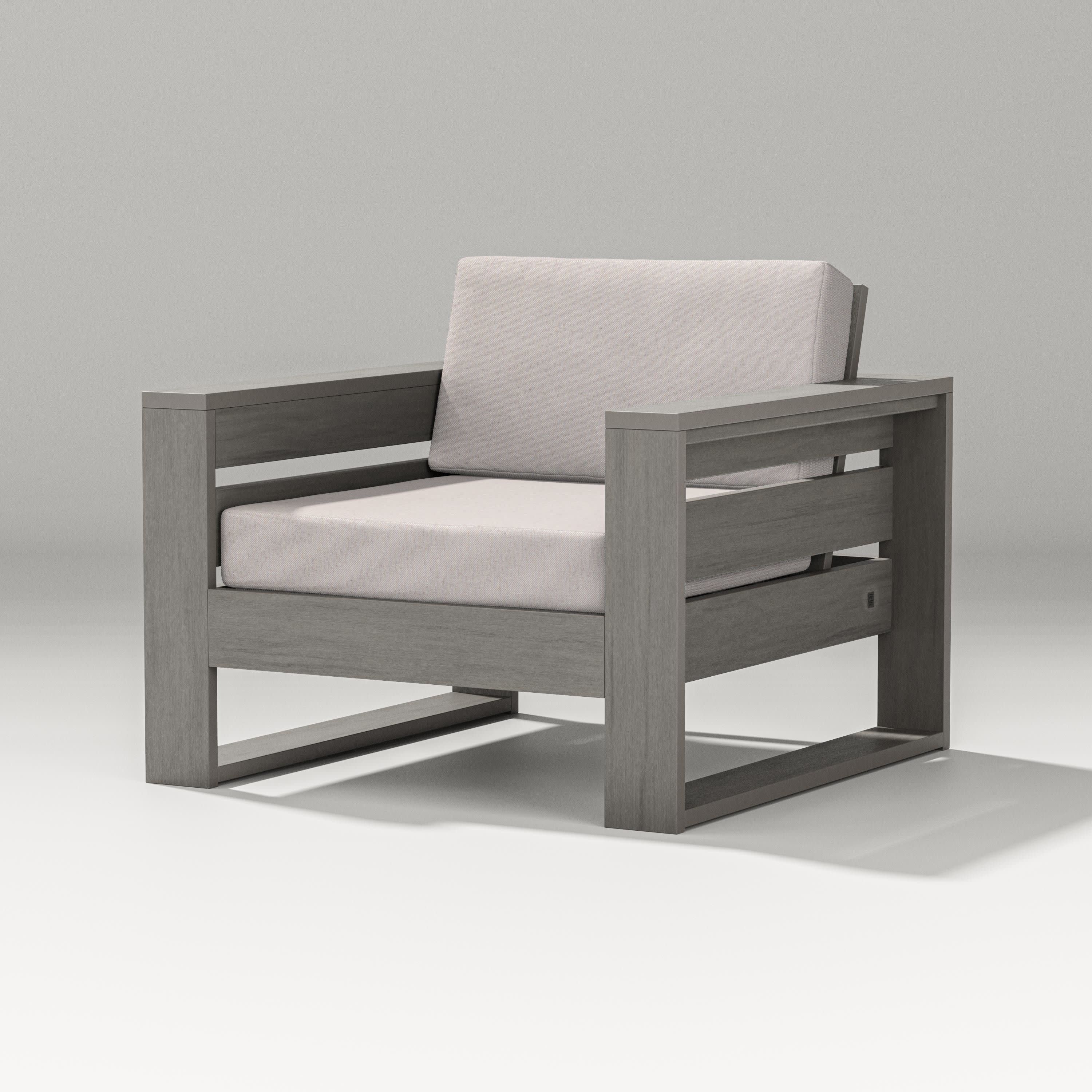 Latitude Lounge Chair in Driftwood / Dune Burlap
