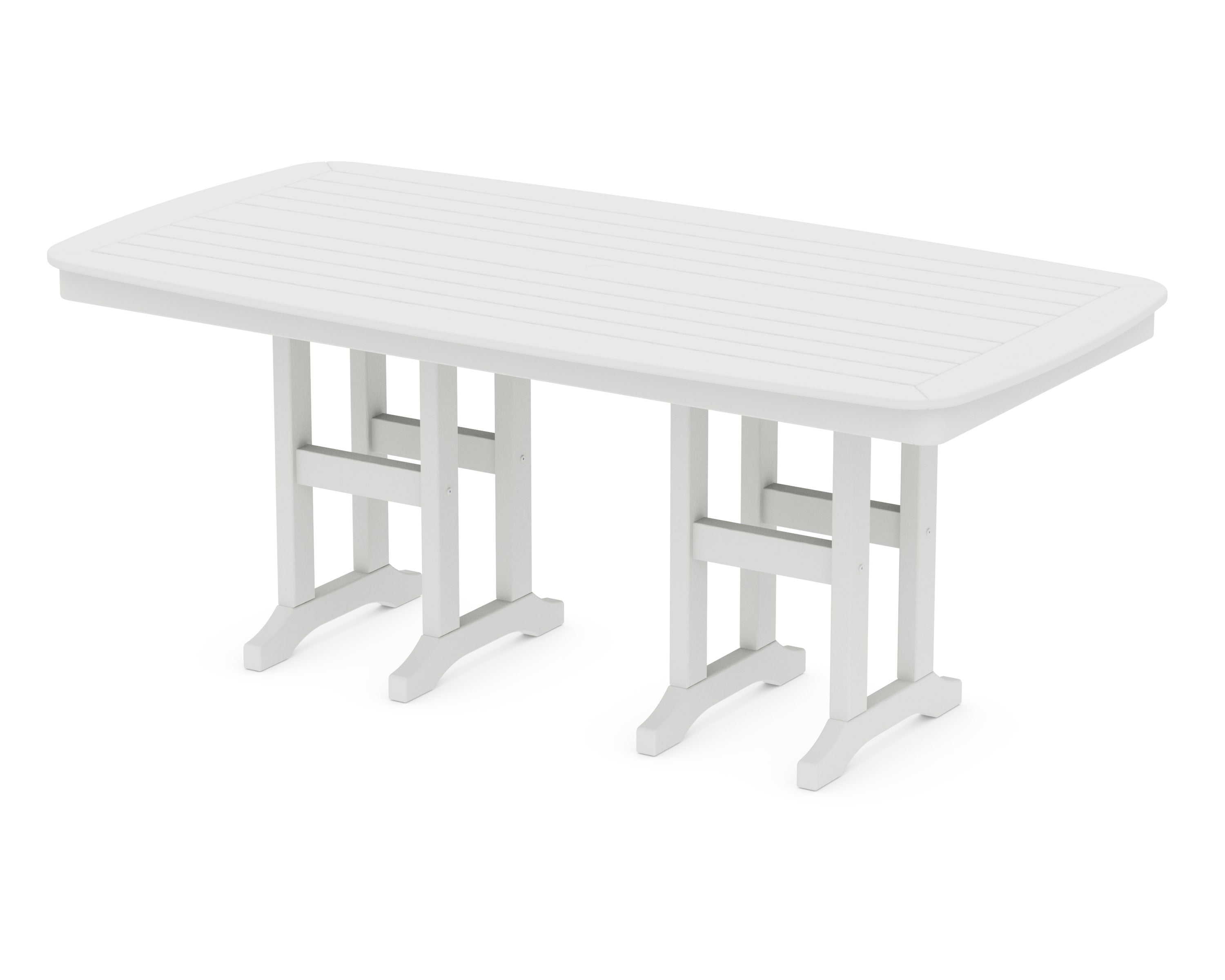 Nautical 37" x 72" Dining Table in Vintage White