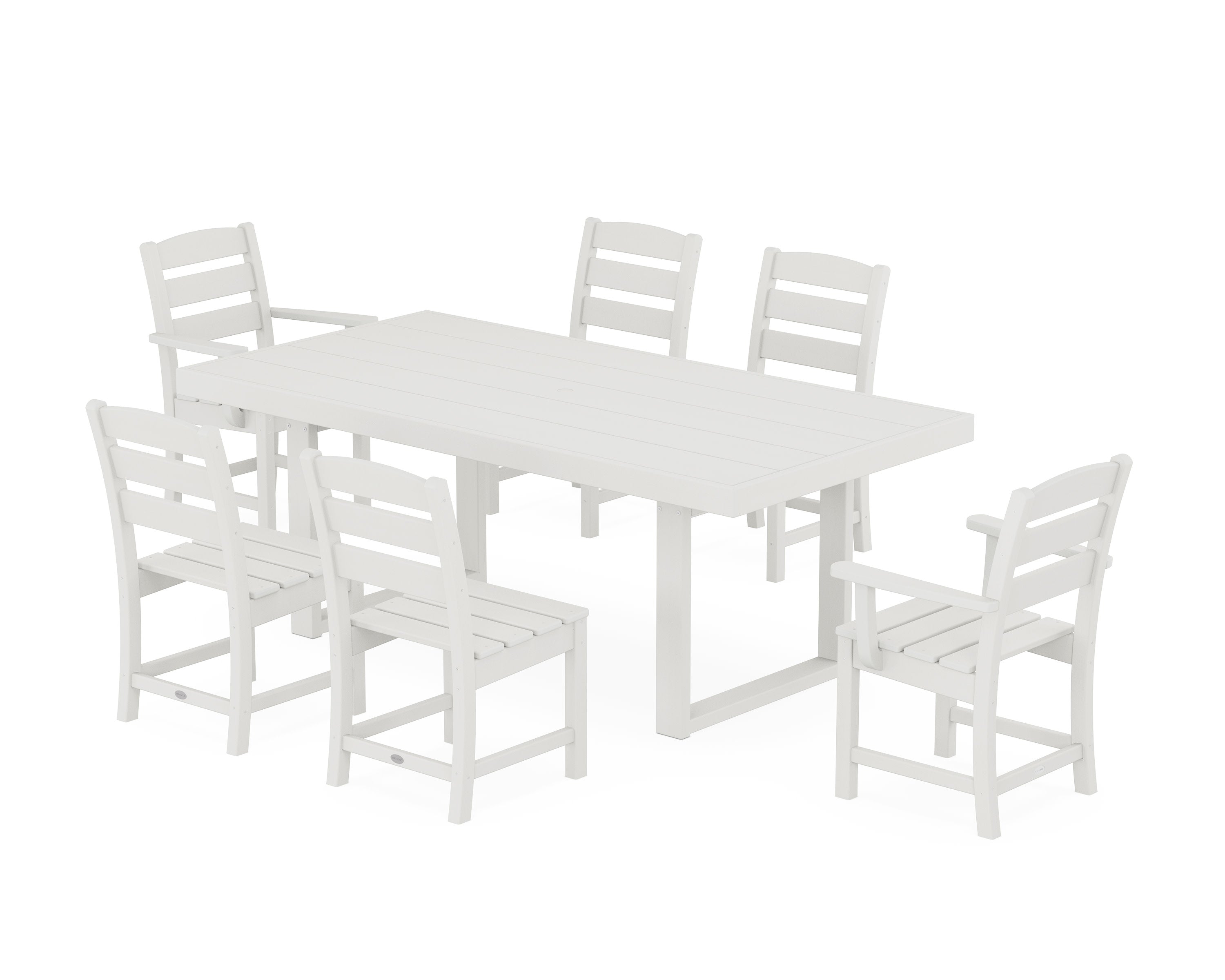 Lakeside 7-Piece Dining Set in Vintage White