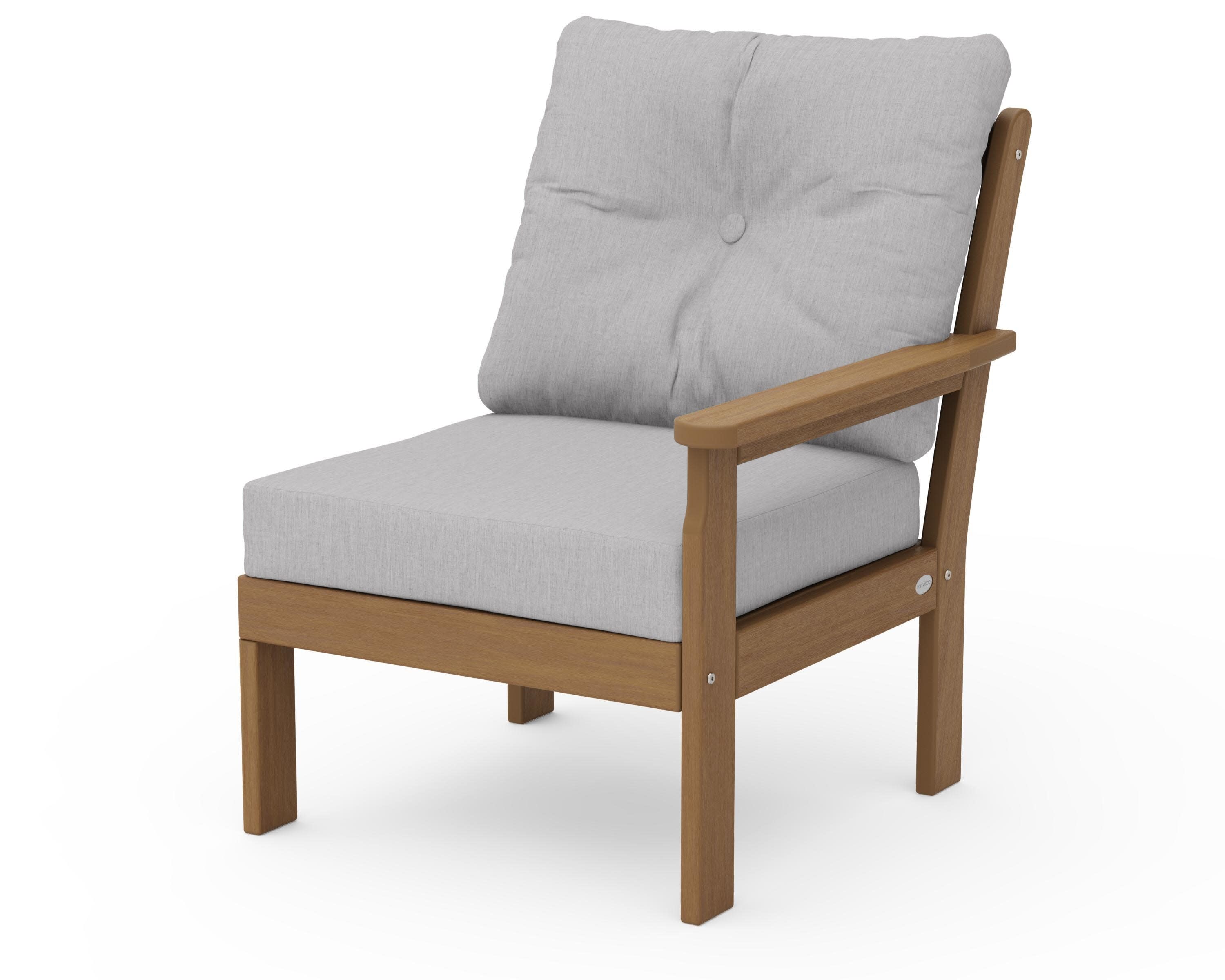 Vineyard Modular Right Arm Chair in Natural / Granite