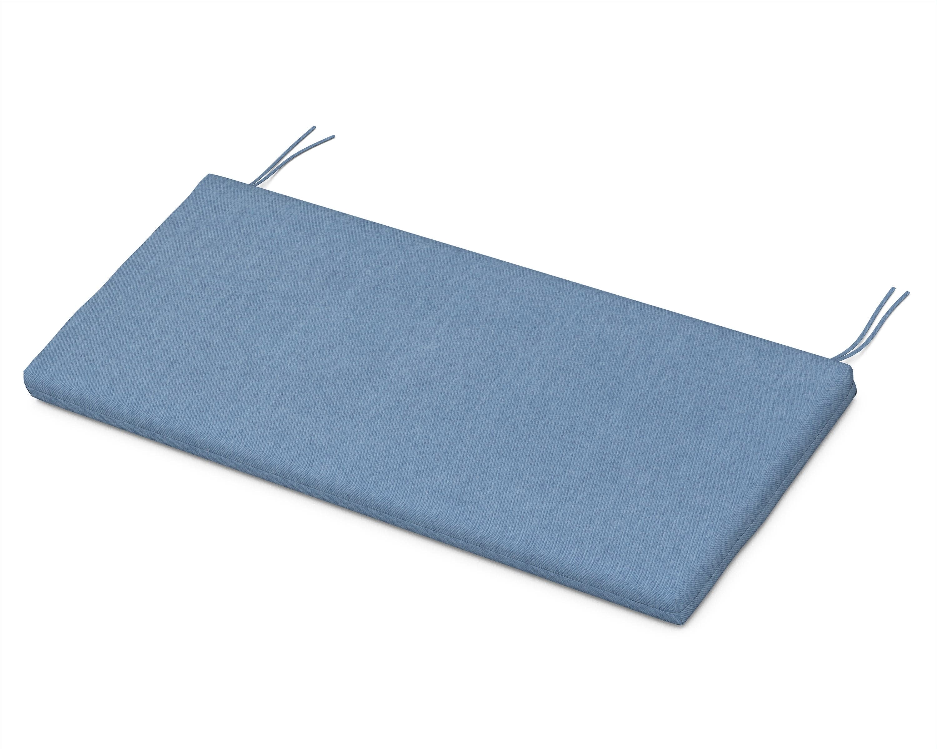 Bench Seat Cushion - 17.25"D x 43.5"W x 2.5"H in Sky Blue