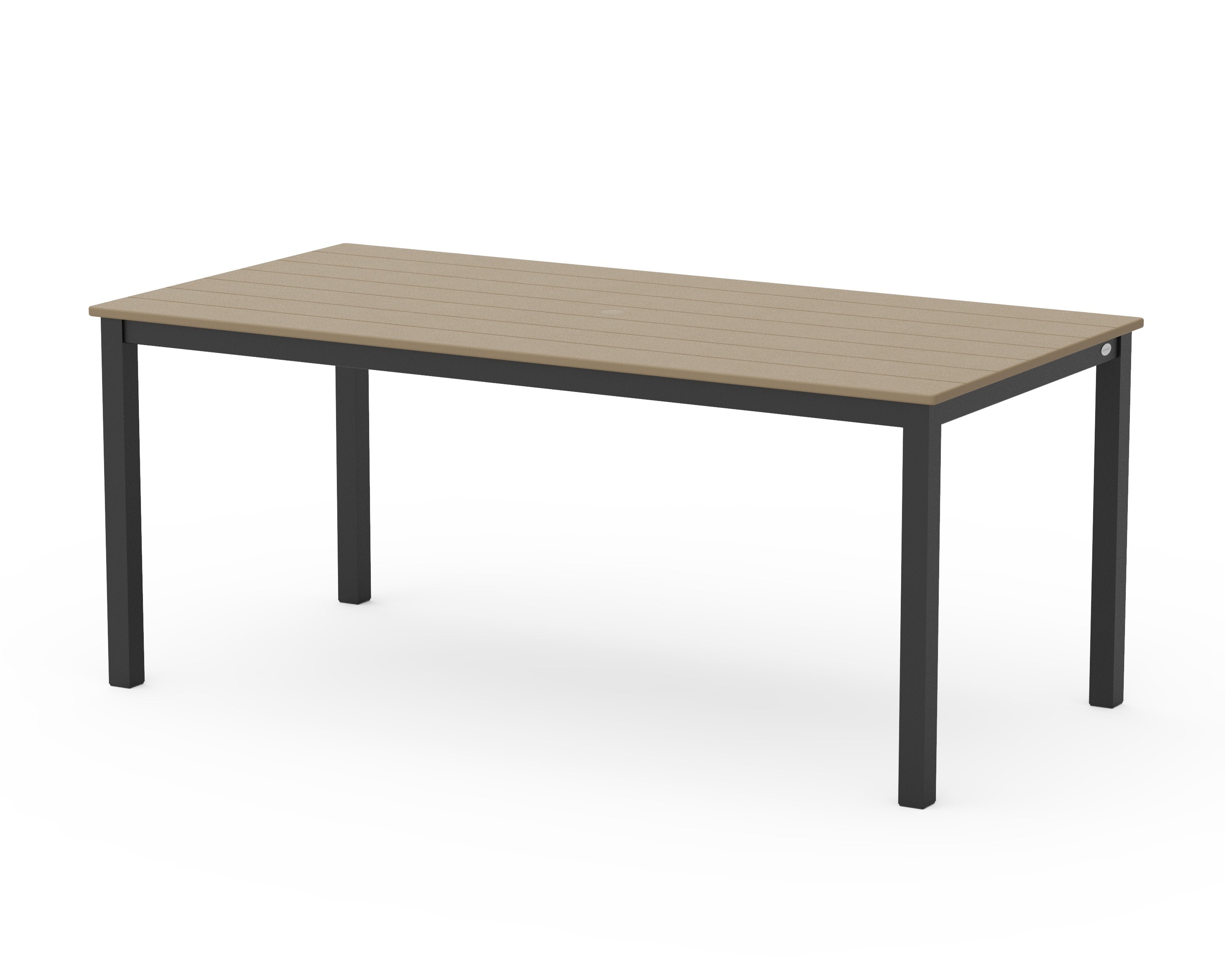 Main Street 36" x 72" Dining Table in Black / Vintage Sahara